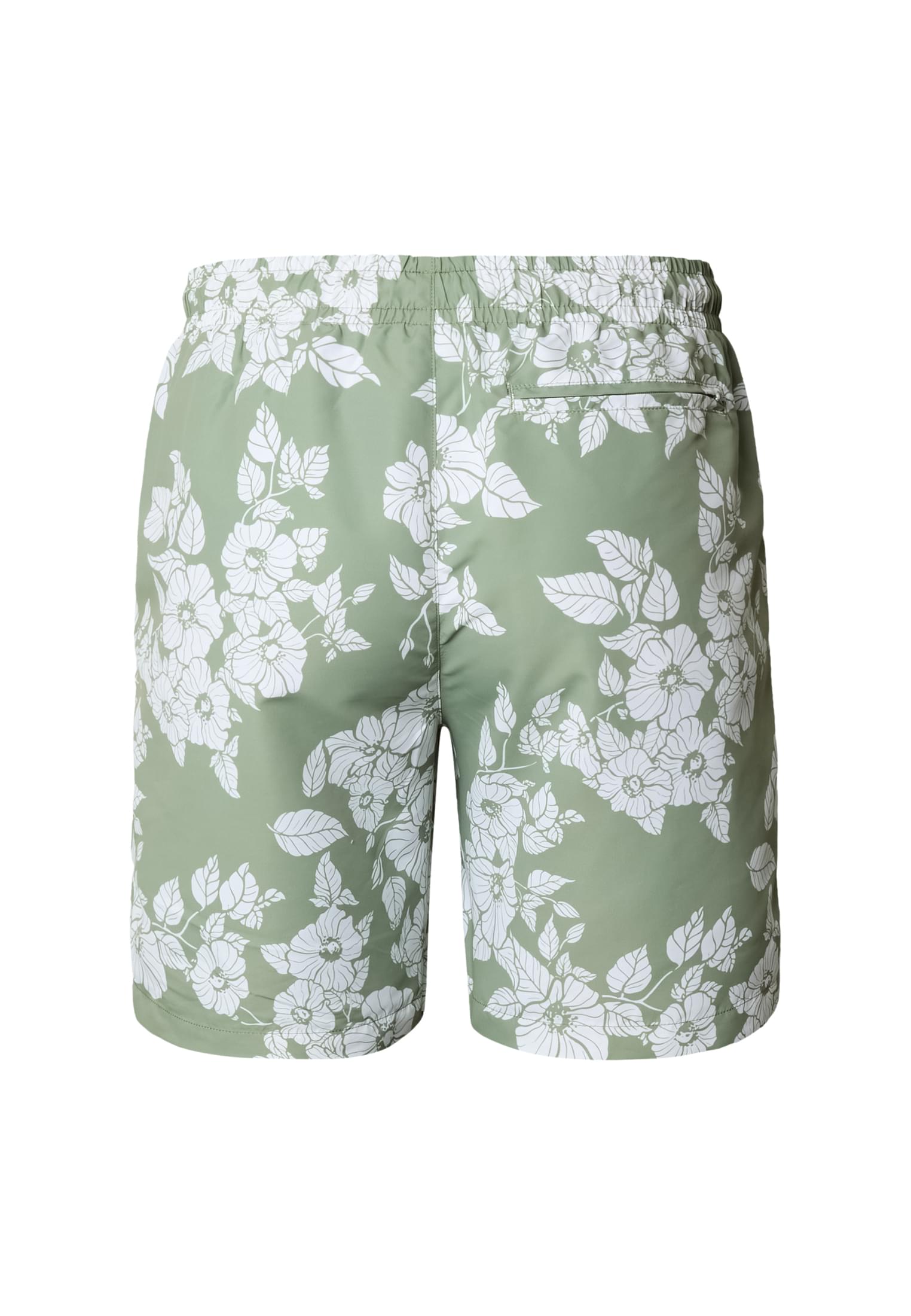 Pattern Swim Shorts με Τροπικό Σχέδιο Tb2679-22406 Urban Classics Greenflowers ανδρικά Μαγιό Simple Wear