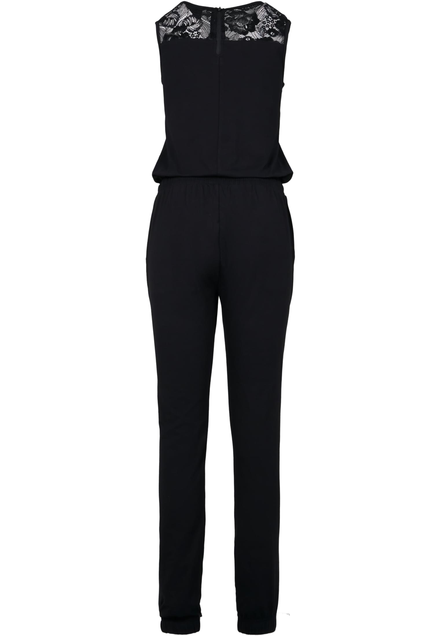 Γυναικείο Jumpsuit Lace Block με Δαντελένια Λεπτομέρεια Tb3217-00007 Urban Classics Black γυναικεία Φορέματα Simple Wear