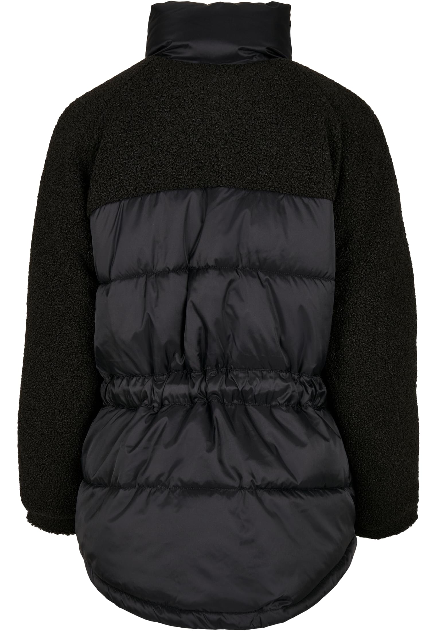 Γυναικείο Μπουφάν Sherpa Mix Puffer Jacket με Επένδυση Tb3768-00007 Urban Classics Black γυναικεία Simple Wear