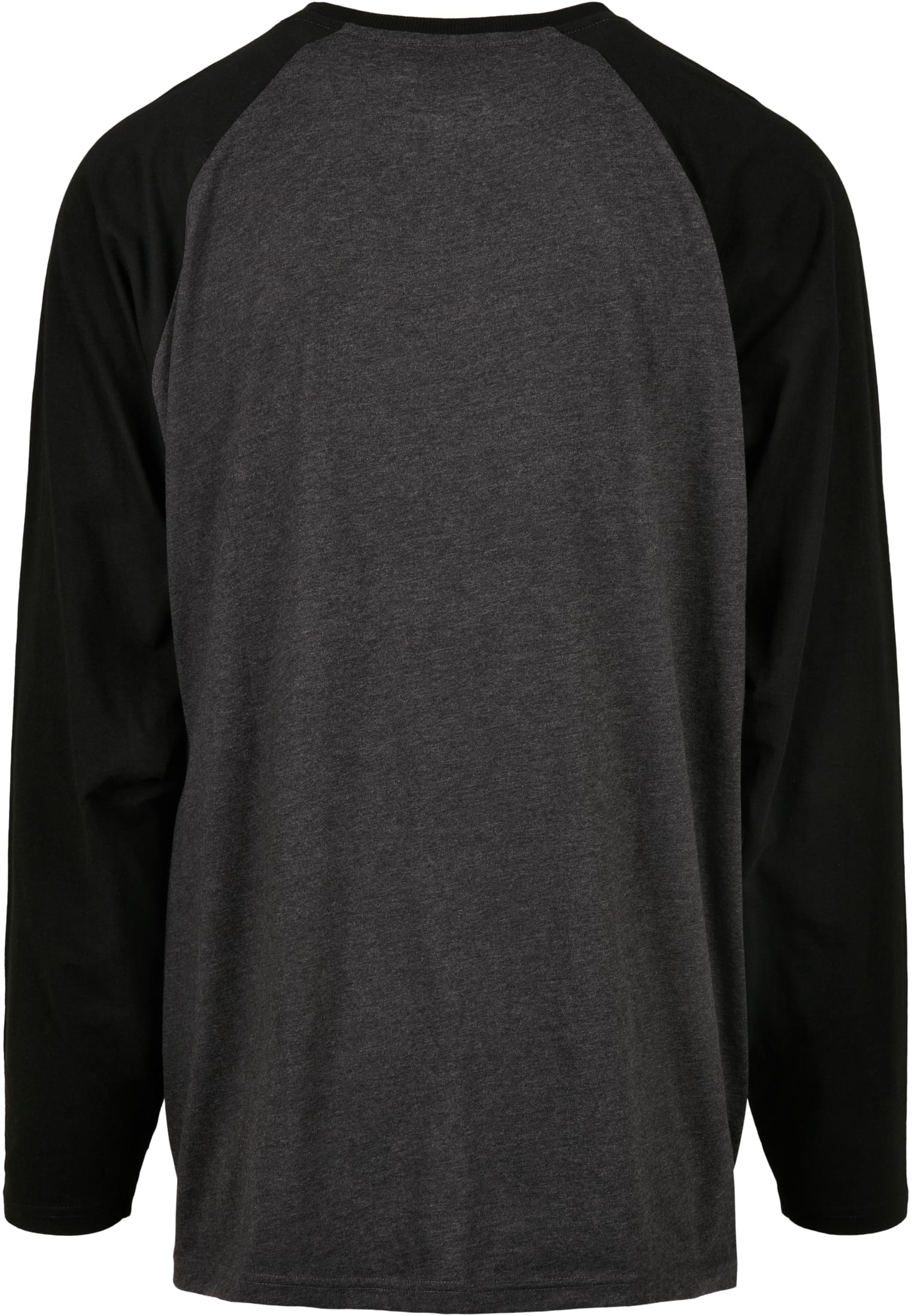 Ανδρικό Longsleeve Raglan Contrast Ls με Ραφές Tb3834-01166 Urban Classics Charcoal Black ανδρικά Basic T-Shirts Simple Wear Μπλουζάκια κοντομάνικα