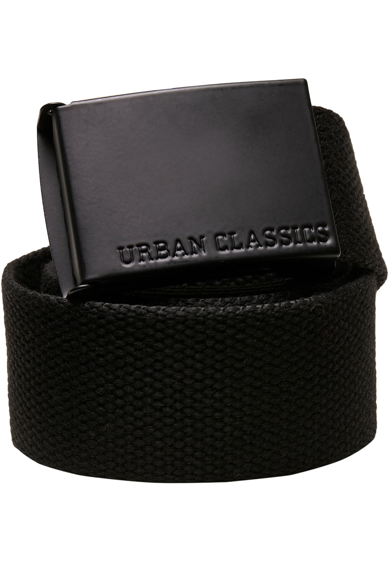 Ζώνη Canvas με Μεταλλική Πόρπη Coloured Buckle και Ρυθμιζόμενο Μέγεθος TB4037-00007 Urban Classics black