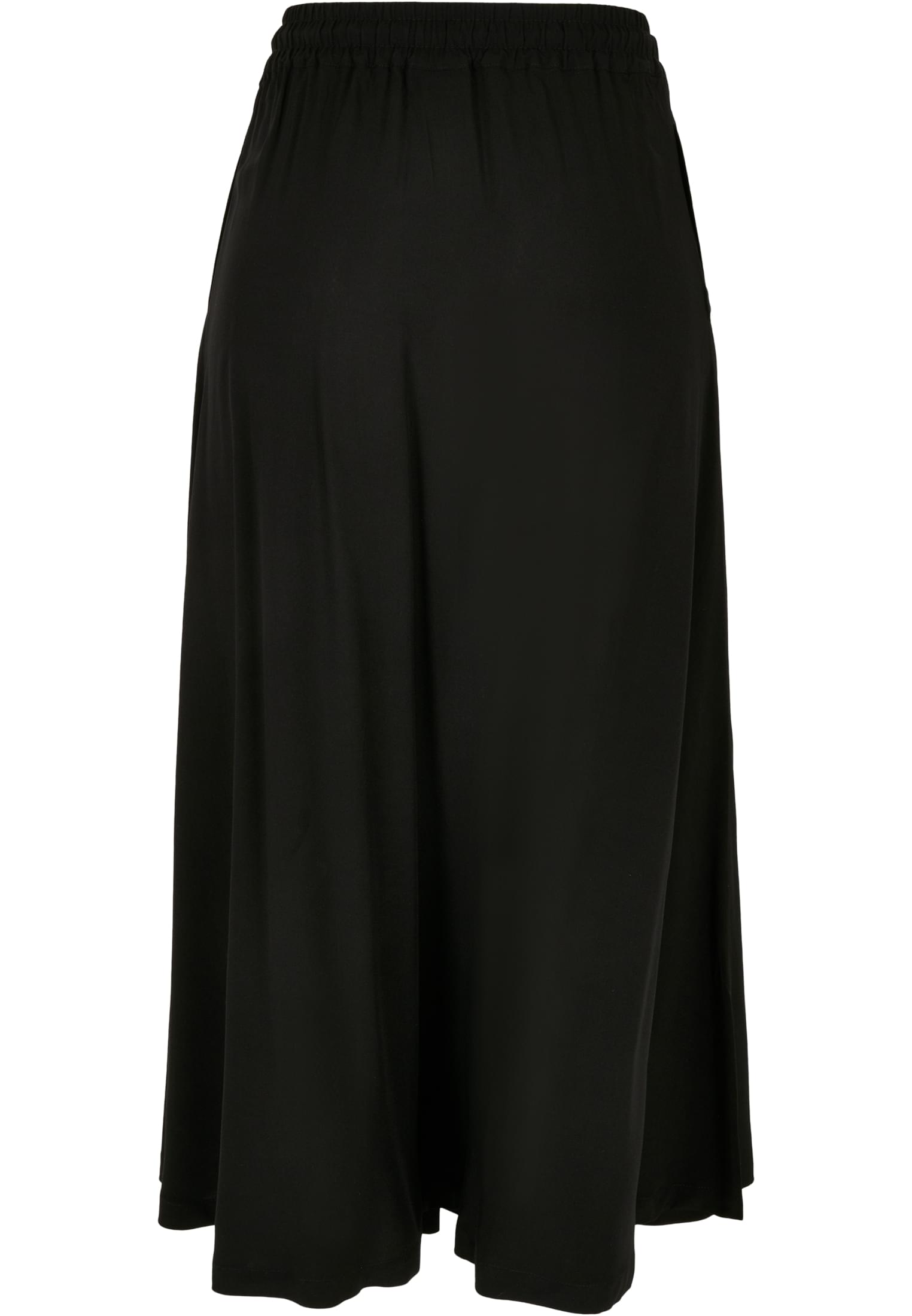Φούστα Midi από Βισκόζη με Ελαστική Μέση Tb4099-00007 Urban Classics Black γυναικεία Φούστες Simple Wear