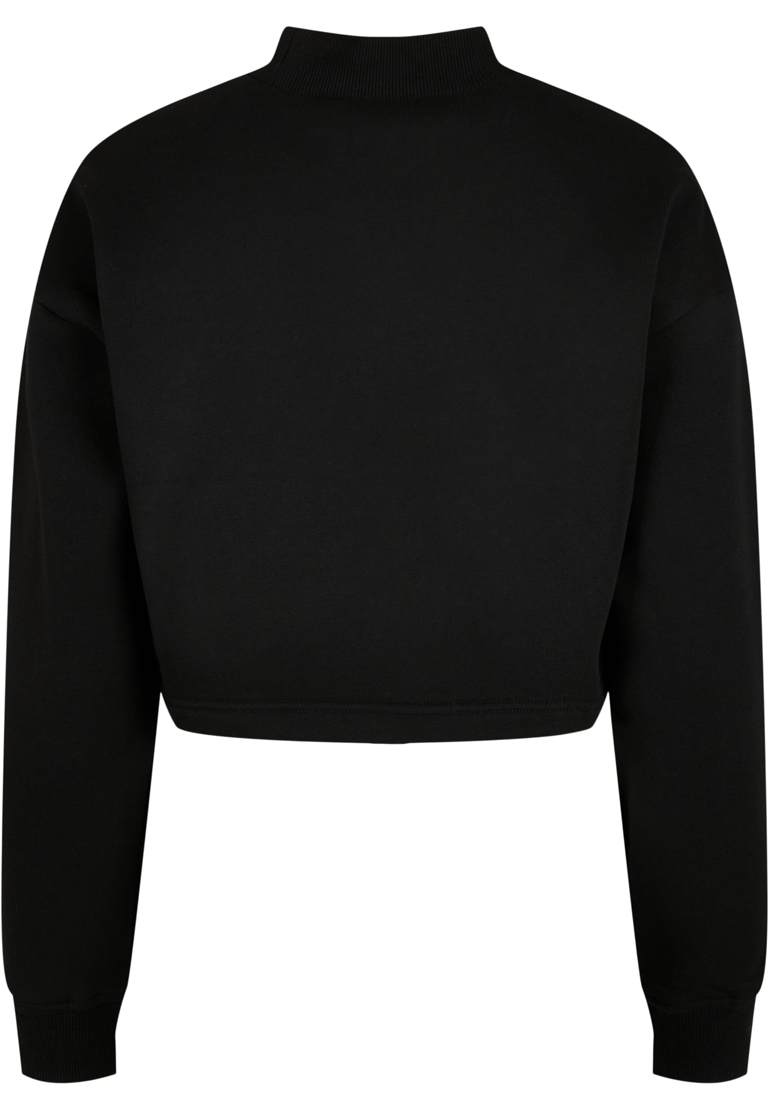 Cropped Oversized Sweat High Neck Crew Άνετη Εφαρμογή Tb4560-00007 Urban Classics Black γυναικεία Φούτερ Simple Wear