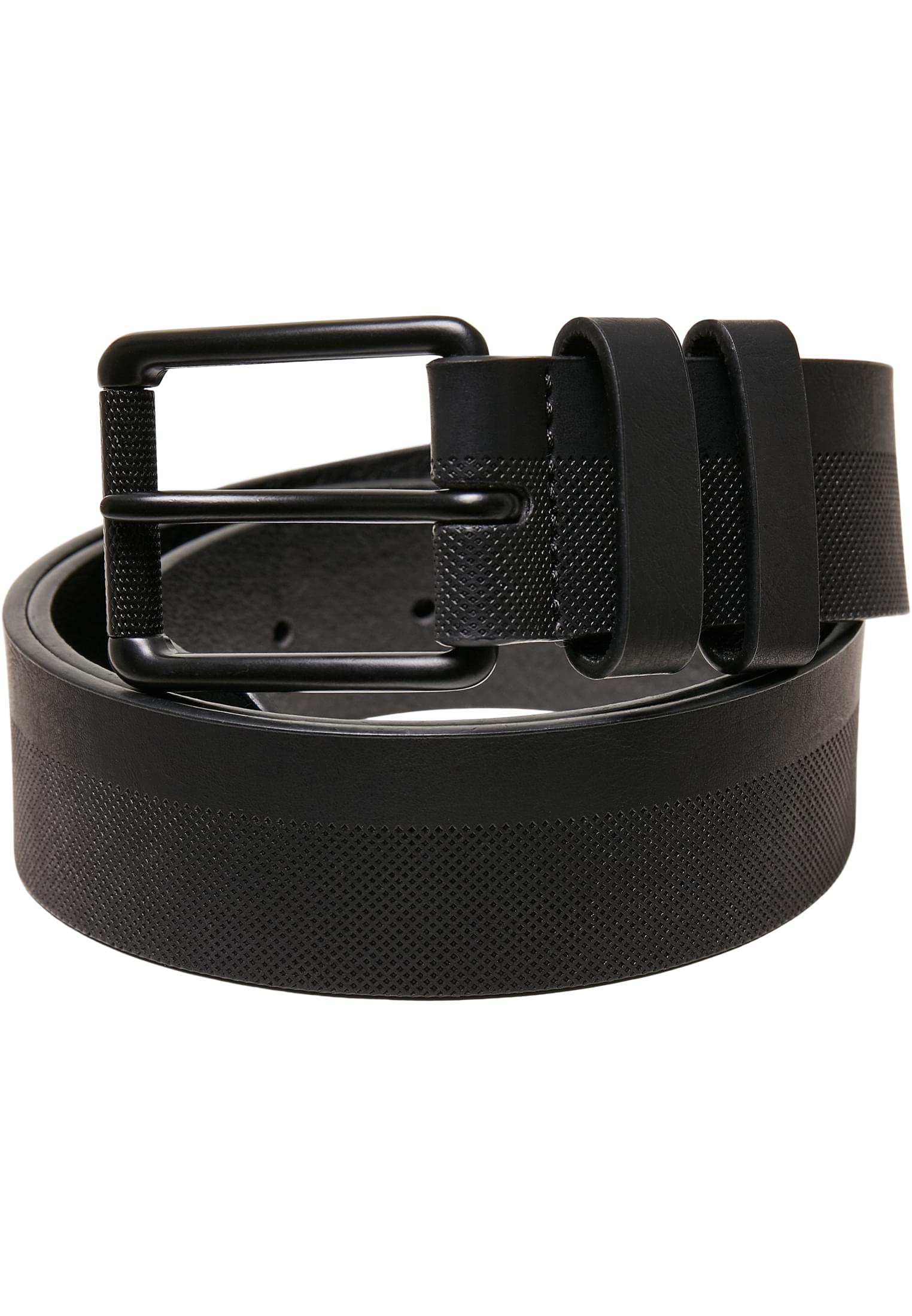 Ζώνη Imitation Leather Basic Belt με ανάγλυφη δομή TB4636-00007 Urban Classics black