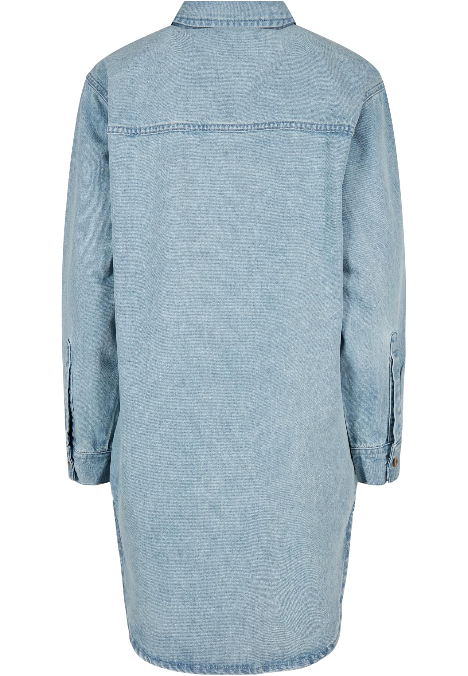 Γυναικείο Oversized Denim Shirt Dress με Φαρδιά Μανίκια Tb4753-03521 Urban Classics Tintedlightbluewashed γυναικεία Φορέματα Simple Wear