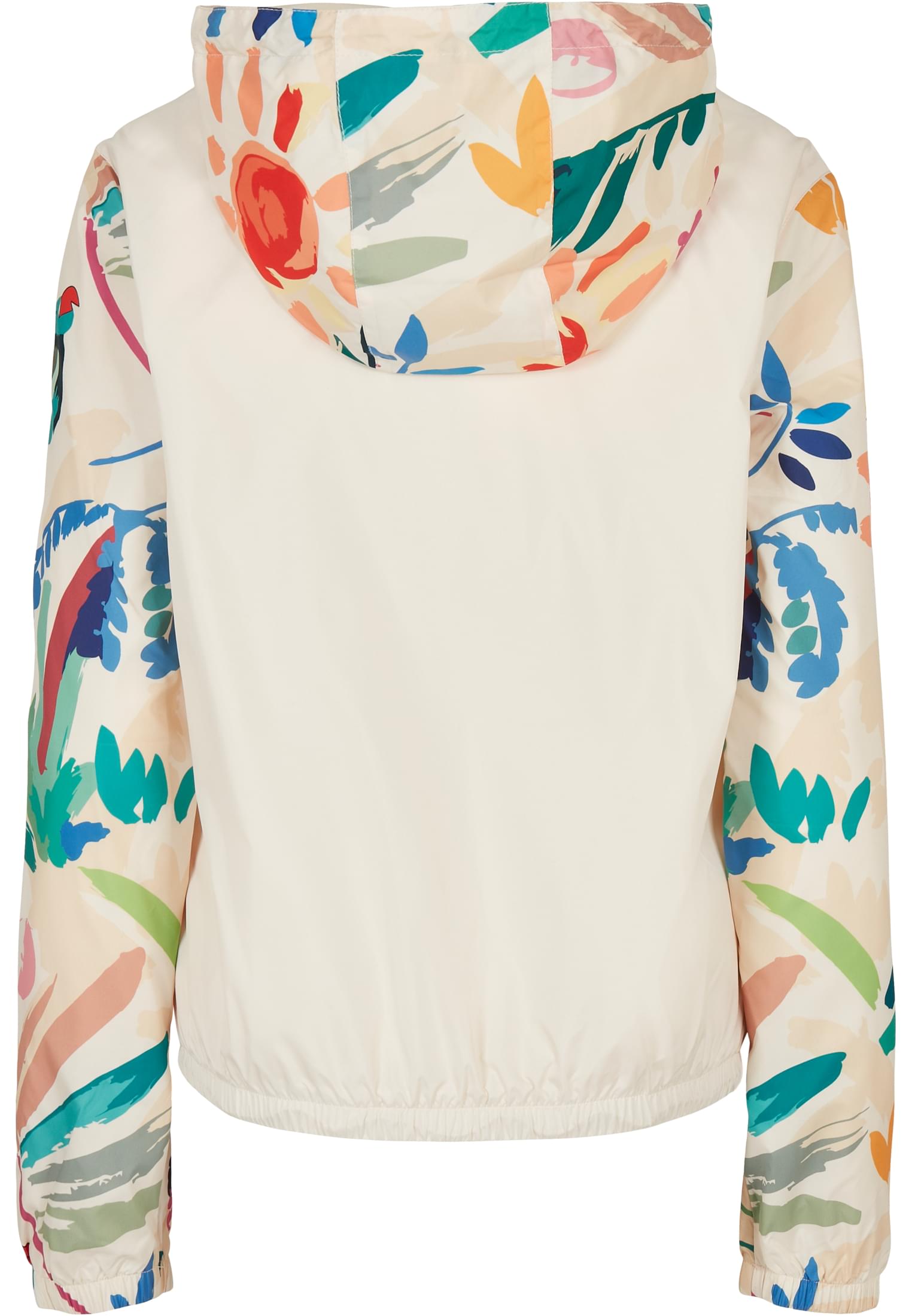 Αθλητικό Γυναικείο Μπουφάν Ladies Mixed Pull Over Jacket με Κουκούλα Tb4776-03682 Urban Classics Whitesandfruity γυναικεία Simple Wear