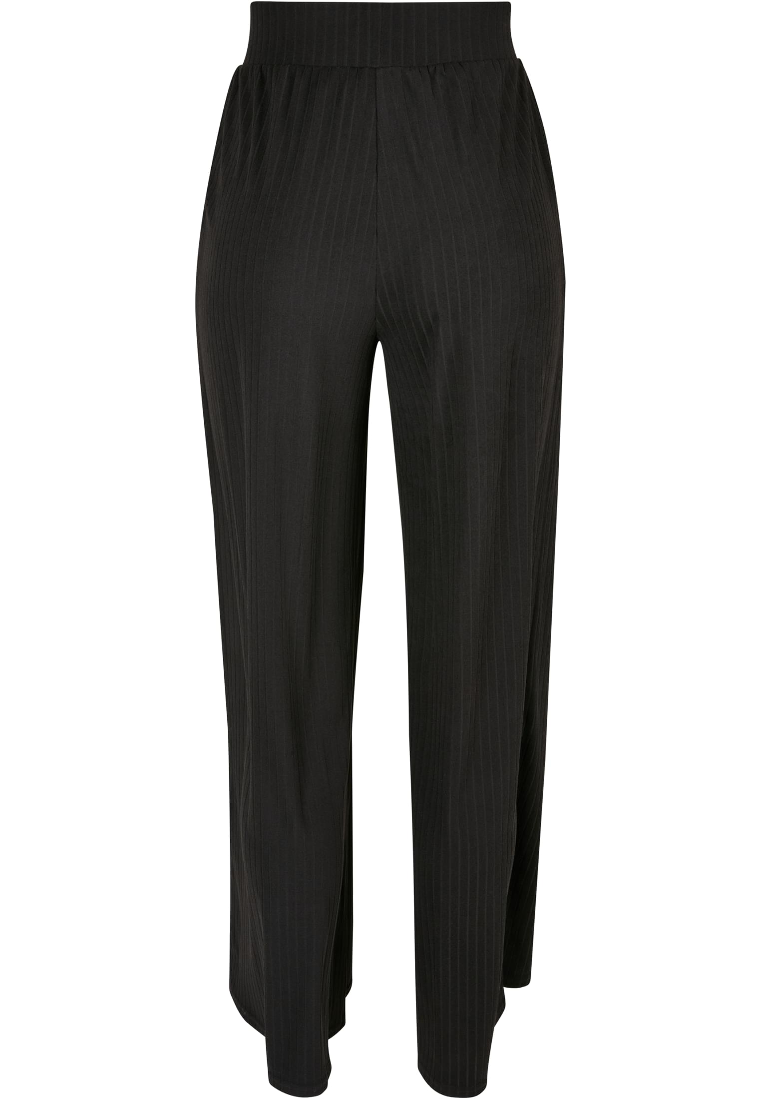 Γυναικείες Παντελόνες Rib Jersey Wide Leg με Χαλαρή Εφαρμογή Tb5029-00007 Urban Classics Black γυναικεία Παντελόνια Simple Wear