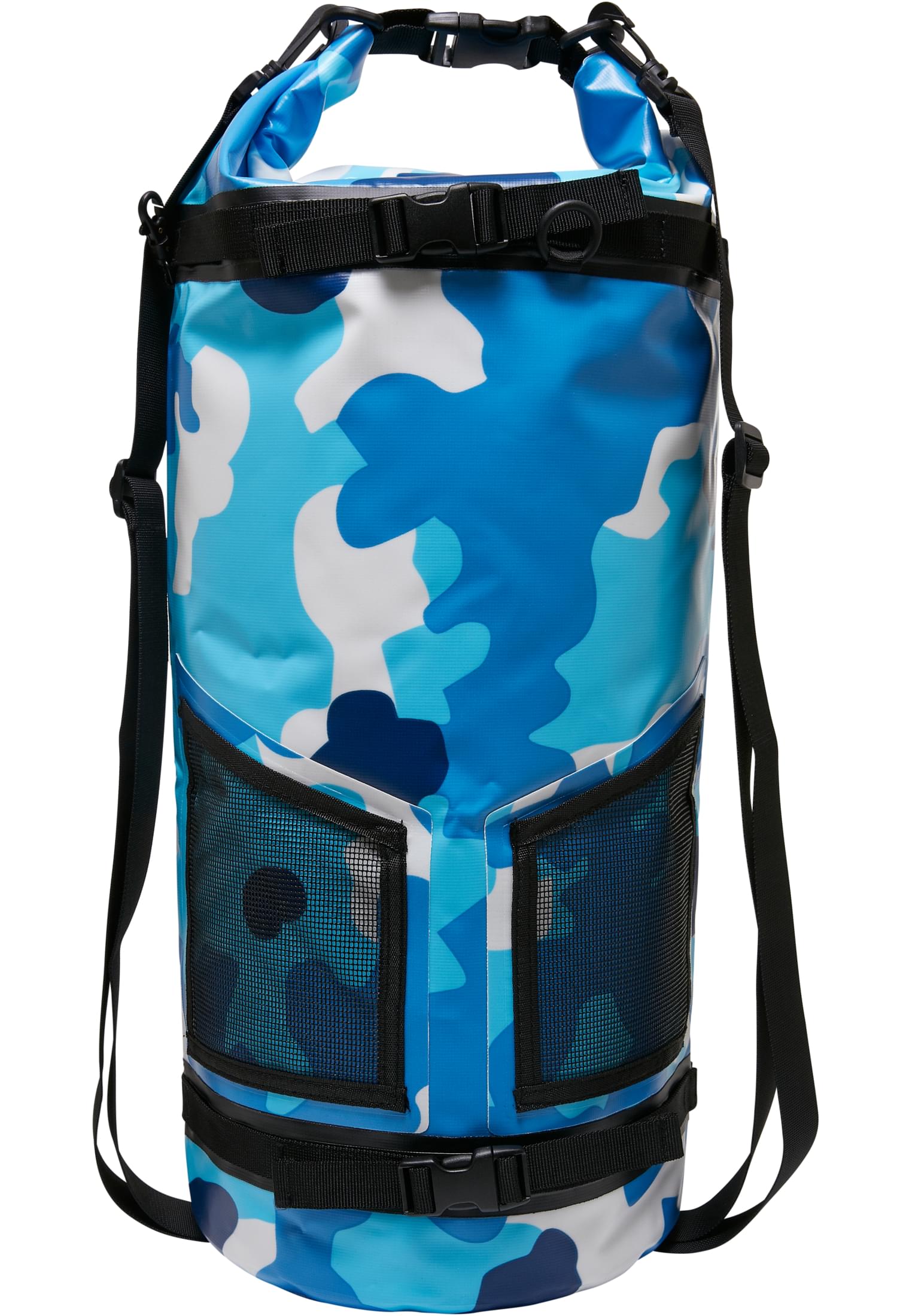 Υβριδικό Σακίδιο Adventure Dry Backpack με Αδιάβροχο Pvc Tb5208-03860 Urban Classics Bluewhitecamo Είδη Ταξιδιου Τσάντες Πλάτης Simple Wear