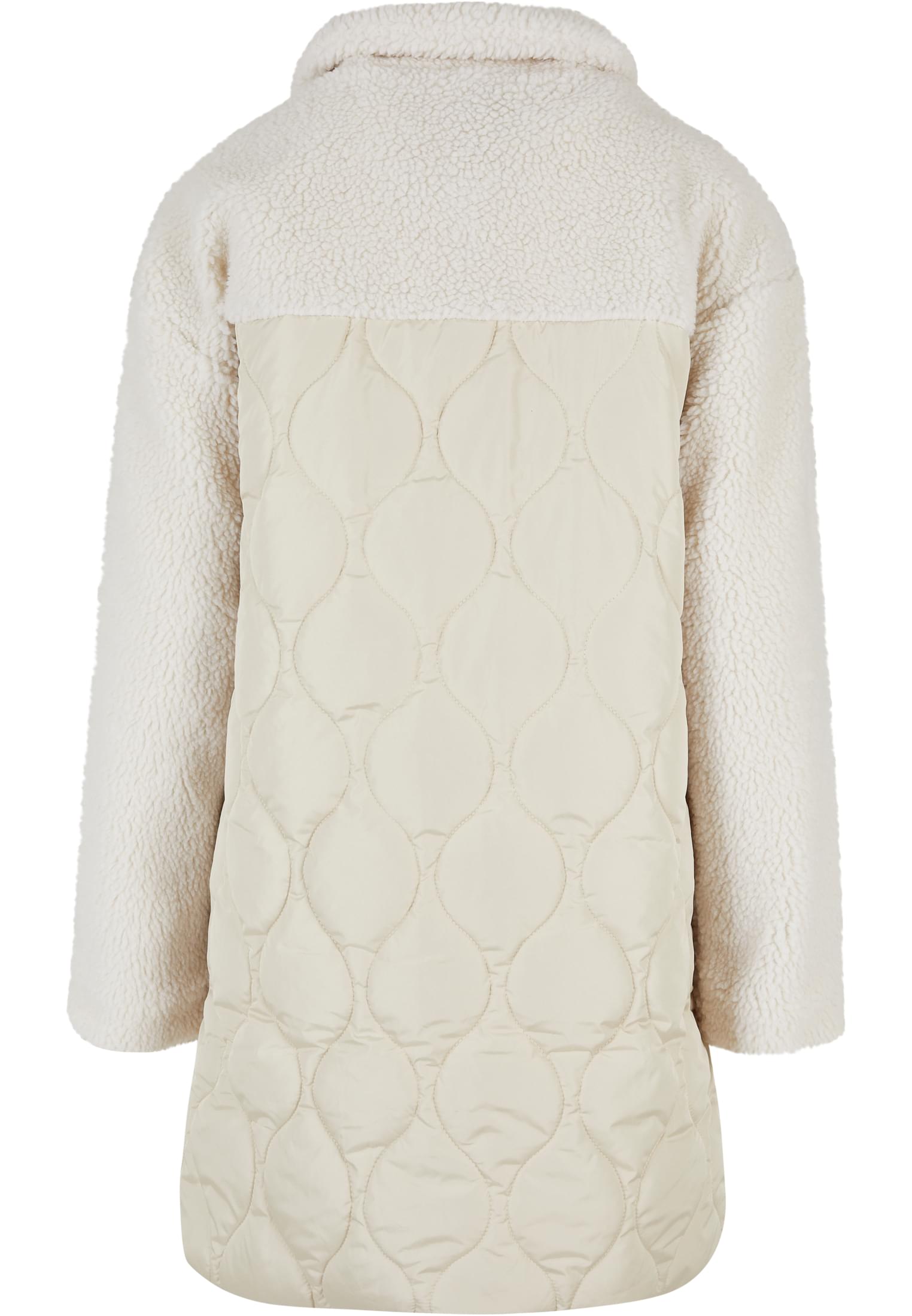Γυναικείο Oversized Sherpa Quilted Coat με Ελαφριά Επένδυση Tb5431-04003 Urban Classics Softseagrass Whitesand γυναικεία Μπουφάν Simple Wear