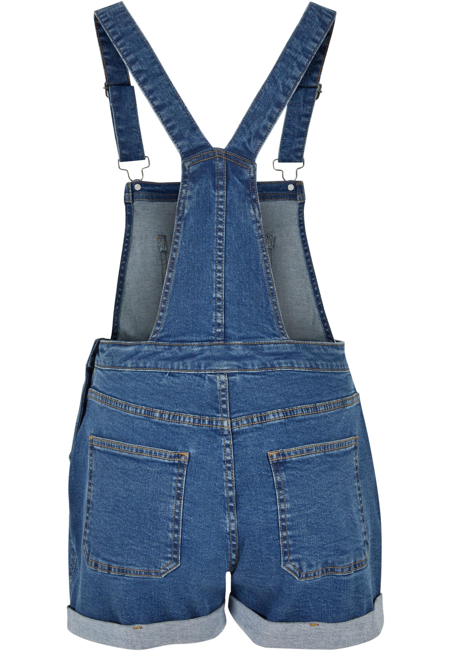 Γυναικείο Σορτς Φόρεμα Ladies Essentials Short Dungaree με Ρυθμιζόμενους Ιμάντες Tb5990-03673 Urban Classics Clearblue Washed γυναικεία Φορέματα 