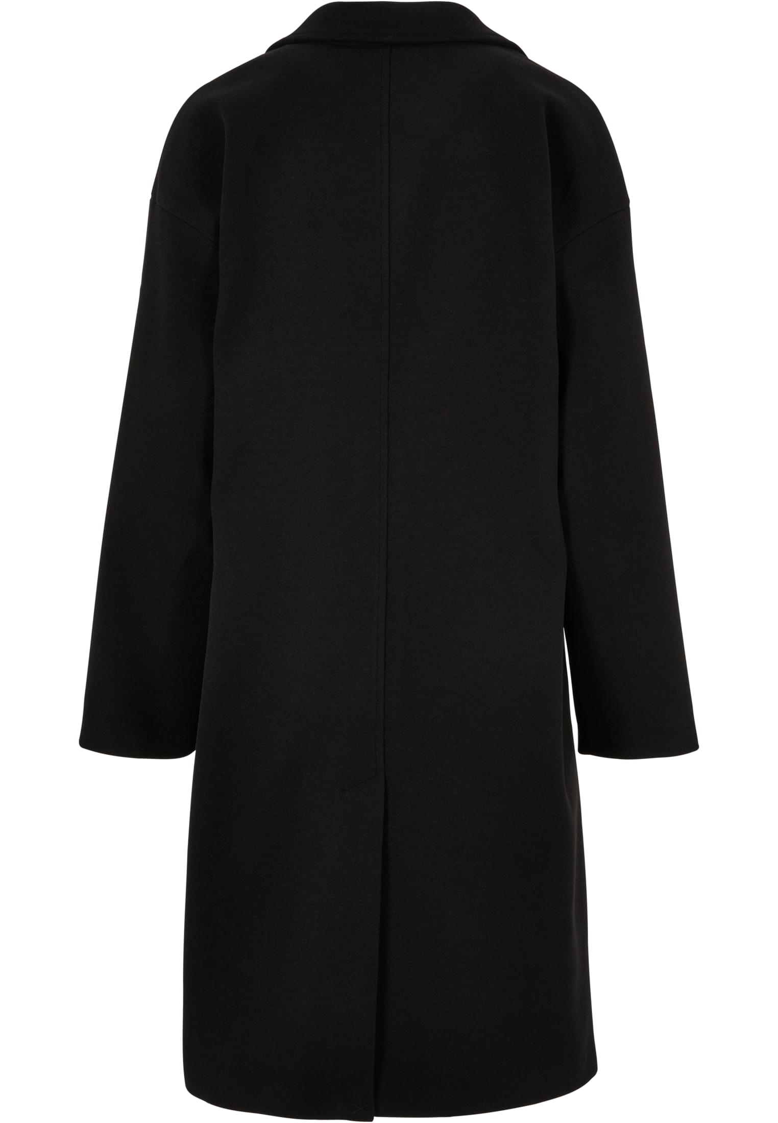 Μακρύ Παλτό Ladies Oversized Long Coat με Κουμπιά Μπροστά Tb6073-00007 Urban Classics Black γυναικεία Μπουφάν Simple Wear