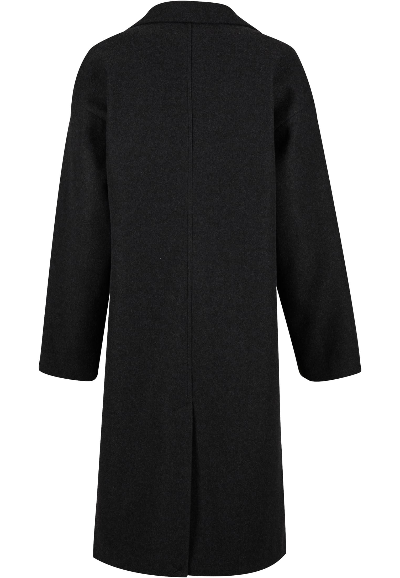 Μακρύ Παλτό Ladies Oversized Long Coat με Κουμπιά Μπροστά Tb6073-03408 Urban Classics Anthracite Melange γυναικεία Μπουφάν Simple Wear