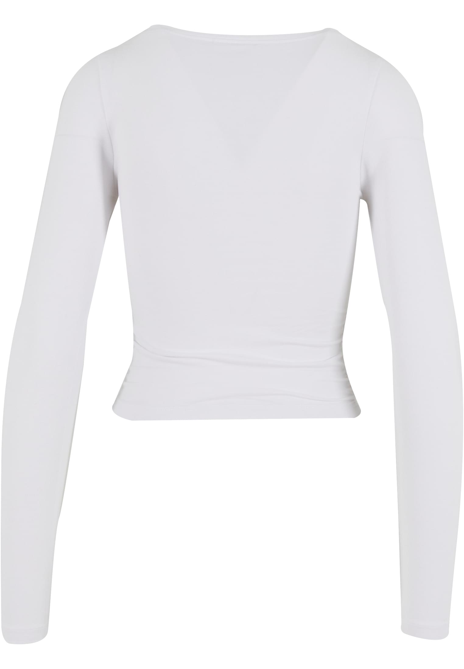 Γυναικεία Μπλούζα Ladies Ruffled Super Slim με Μακριά Μανίκια Tb7088-00220 Urban Classics White γυναικεία Μπλούζες Simple Wear