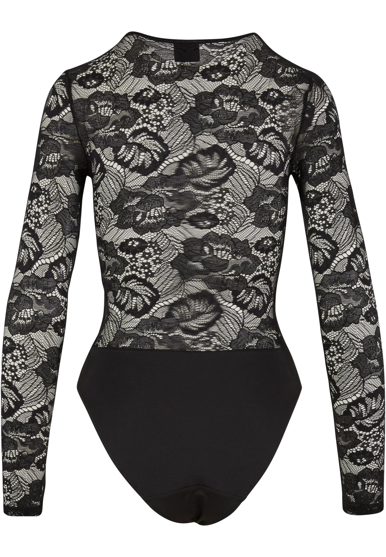 Ladies Round Neck Lace Body με Λεπτομέρειες Δαντέλας Tb7089-00007 Urban Classics Black γυναικεία Μπλούζες Simple Wear