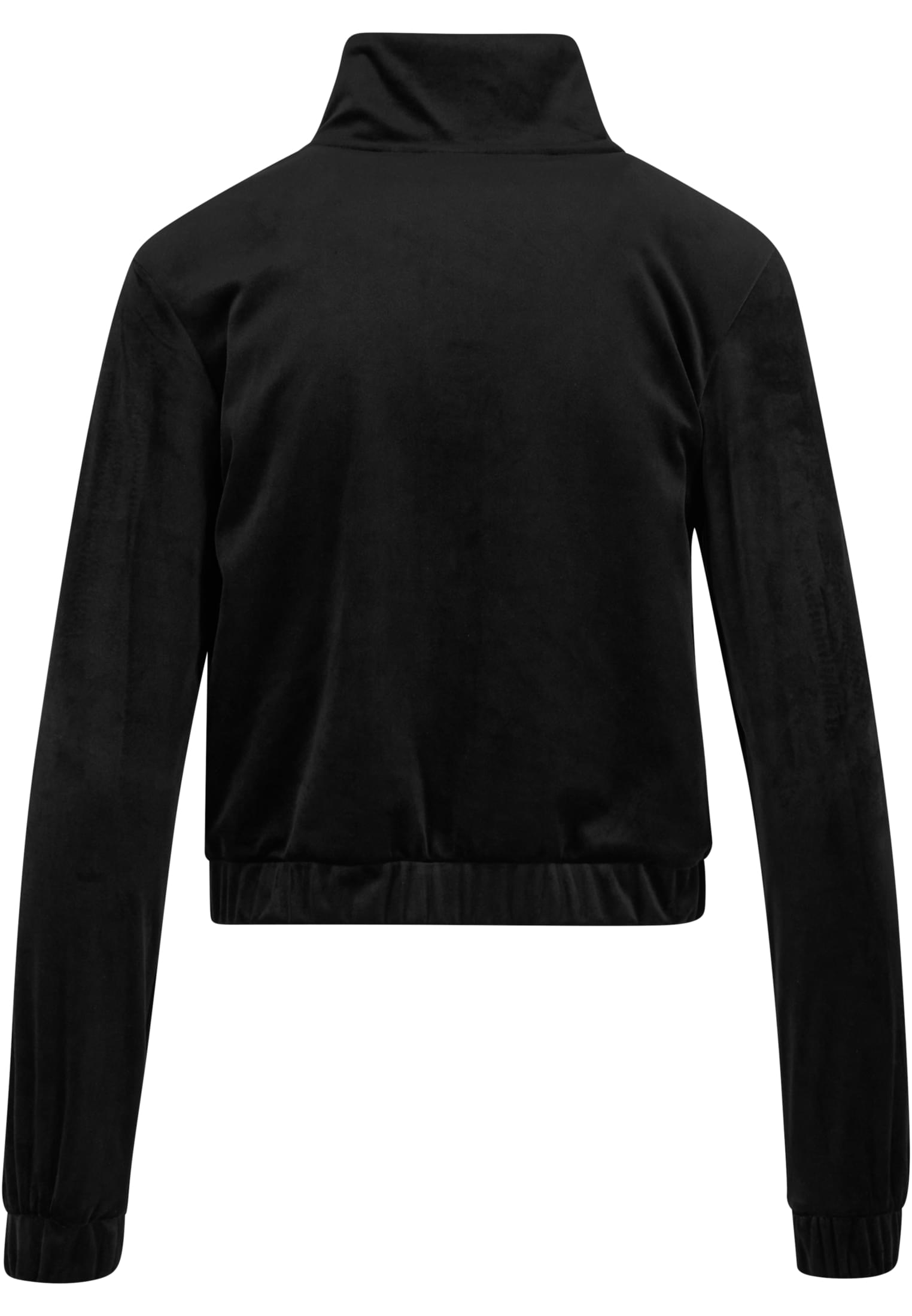 Ladies Short Velvet Track Jacket Tb7113-00007 Urban Classics Black γυναικεία Φούτερ Simple Wear