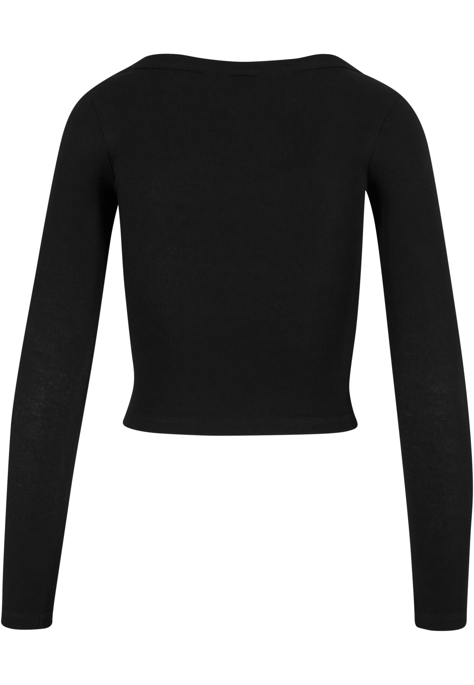 Γυναικεία Μπλούζα Rib Jersey Wide Neck Longsleeve Ελαστική Υφή Tb7147-00007 Urban Classics Black γυναικεία Μπλούζες Simple Wear