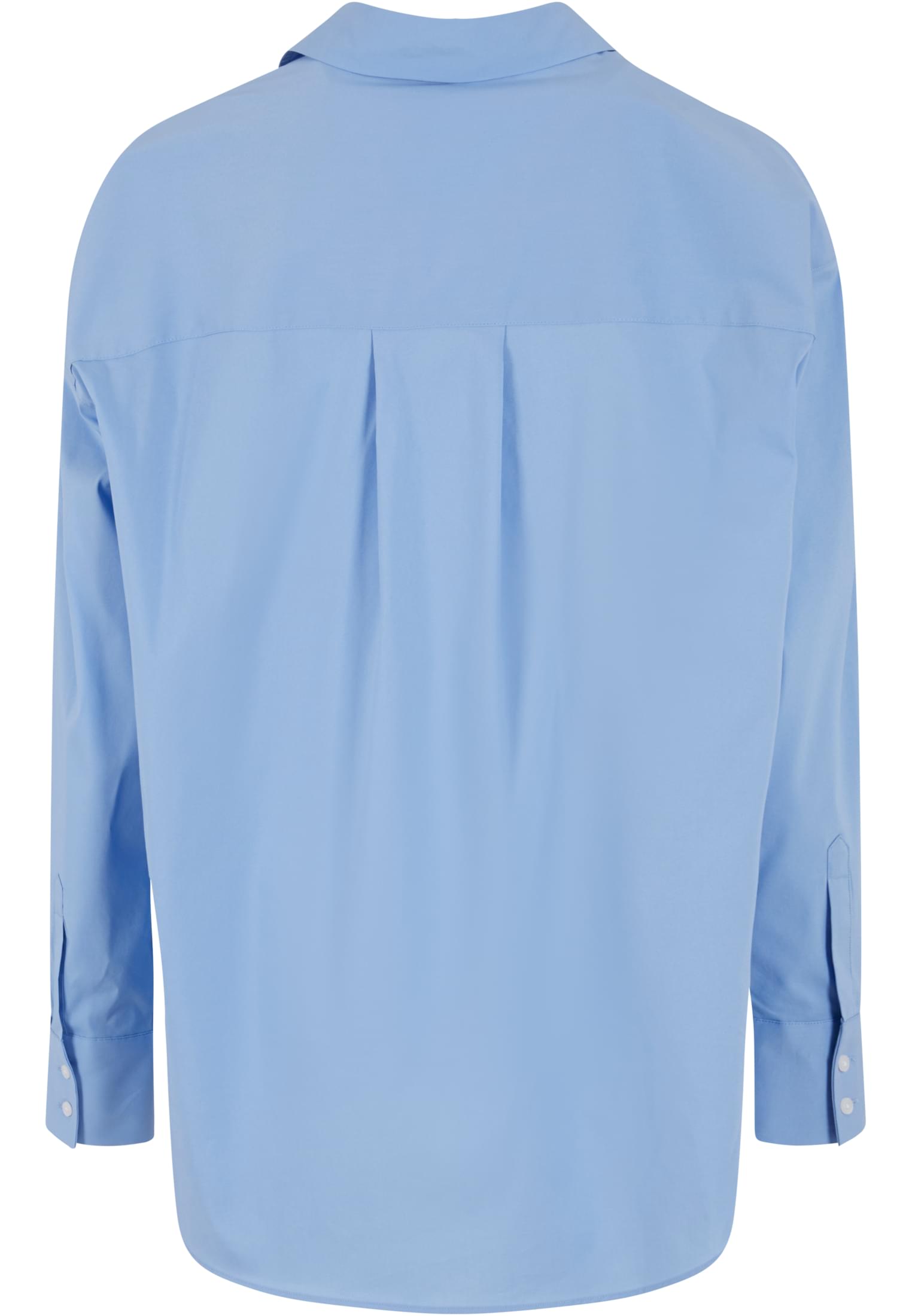 Oversized Βαμβακερή Μπλούζα με Κανονικό Γιακά Tb7177-18327 Urban Classics Powderblue γυναικεία Πουκάμισα Simple Wear