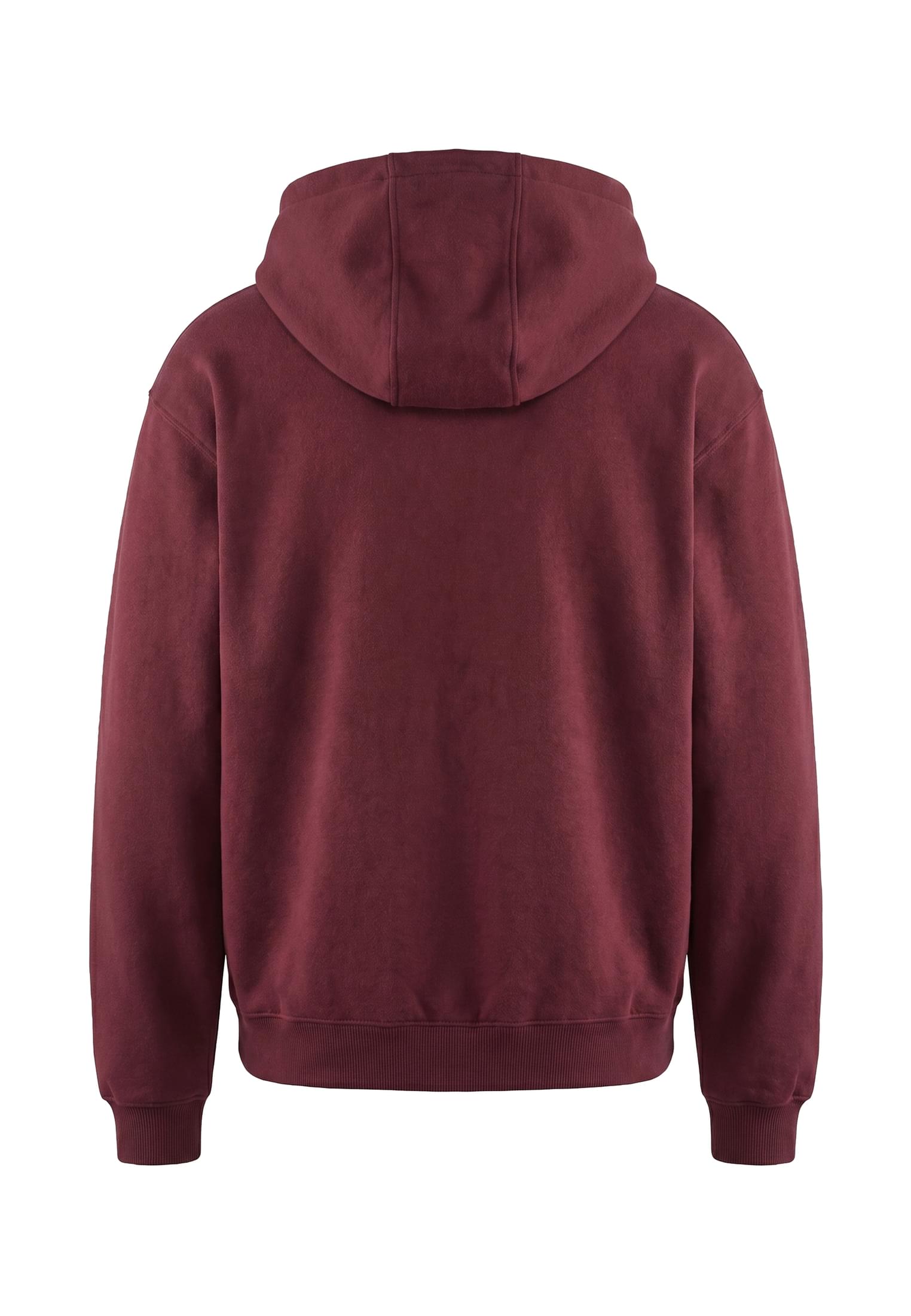 Φούτερ με Φερμουάρ Fluffy Zip Hoody Εξαιρετικά Μαλακή Αίσθηση Tb7284-00606 Urban Classics Burgundy ανδρικά Simple Wear