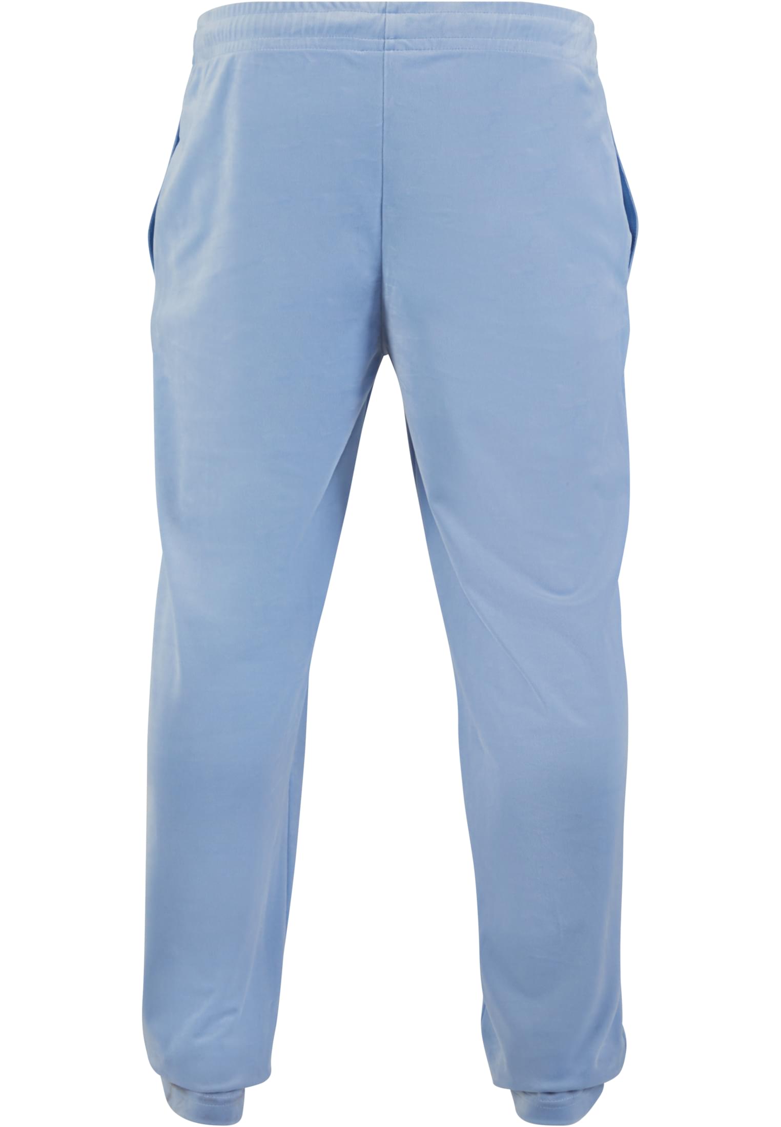Velvet Trackpants Tb7302-18327 Urban Classics Powderblue ανδρικά Παντελόνια Simple Wear