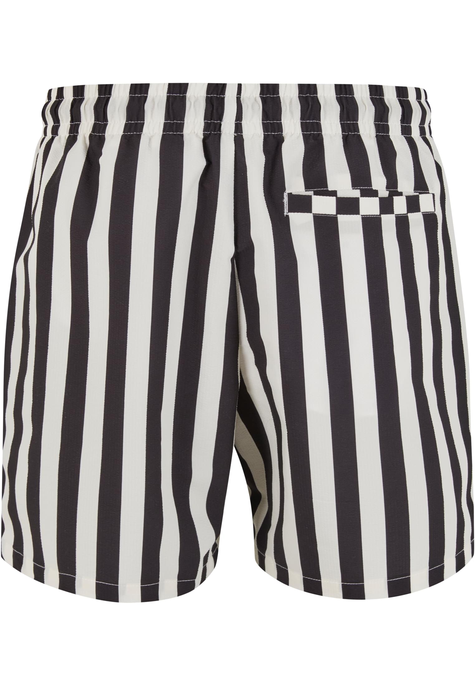 Μαγιό Striped Seersucker Swim Shorts με Ελαστική Μέση Tb7347-00851 Urban Classics Black Offwhite ανδρικά Simple Wear