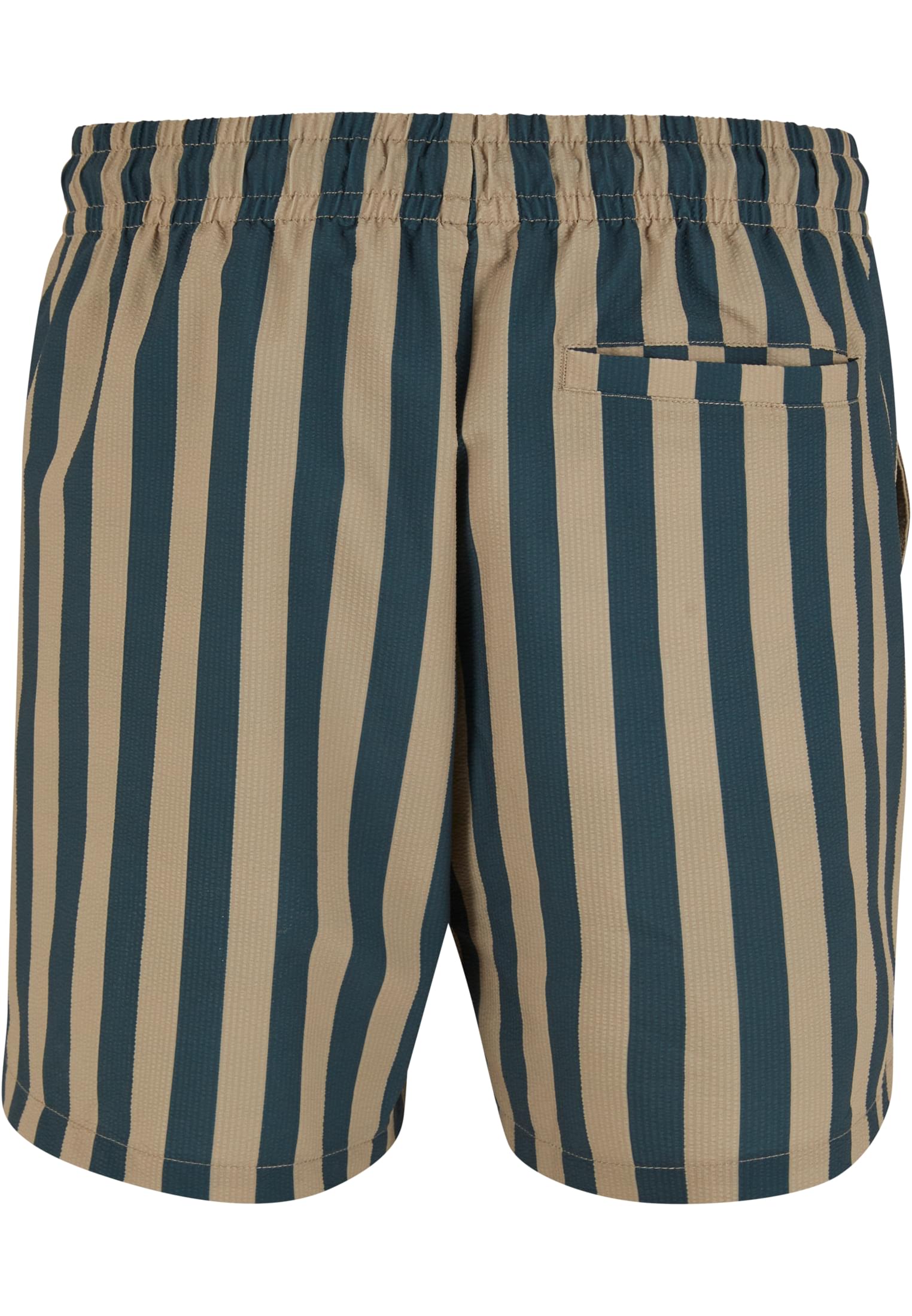 Μαγιό Striped Seersucker Swim Shorts με Ελαστική Μέση Tb7347-20458 Urban Classics Bottlegreen Unionbeige ανδρικά Simple Wear