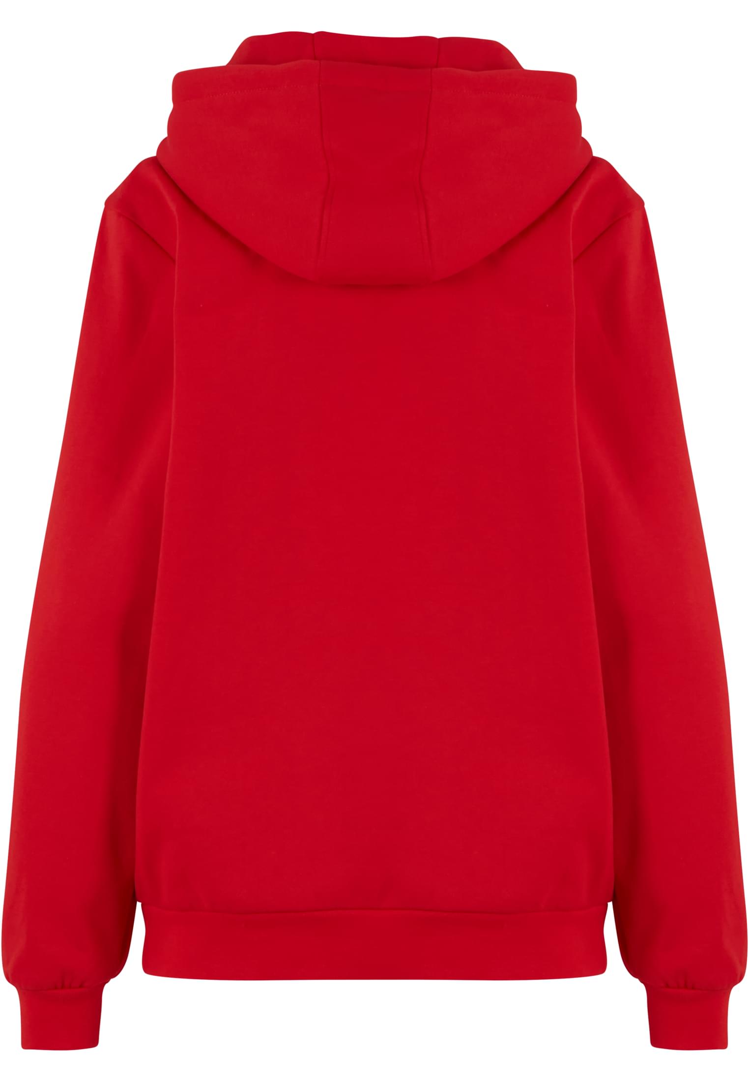 Γυναικείο Hoodie Ladies Loose Light Brushed Fleece με Χαλαρή Εφαρμογή Tb7431-00199 Urban Classics Red γυναικεία Φούτερ Simple Wear