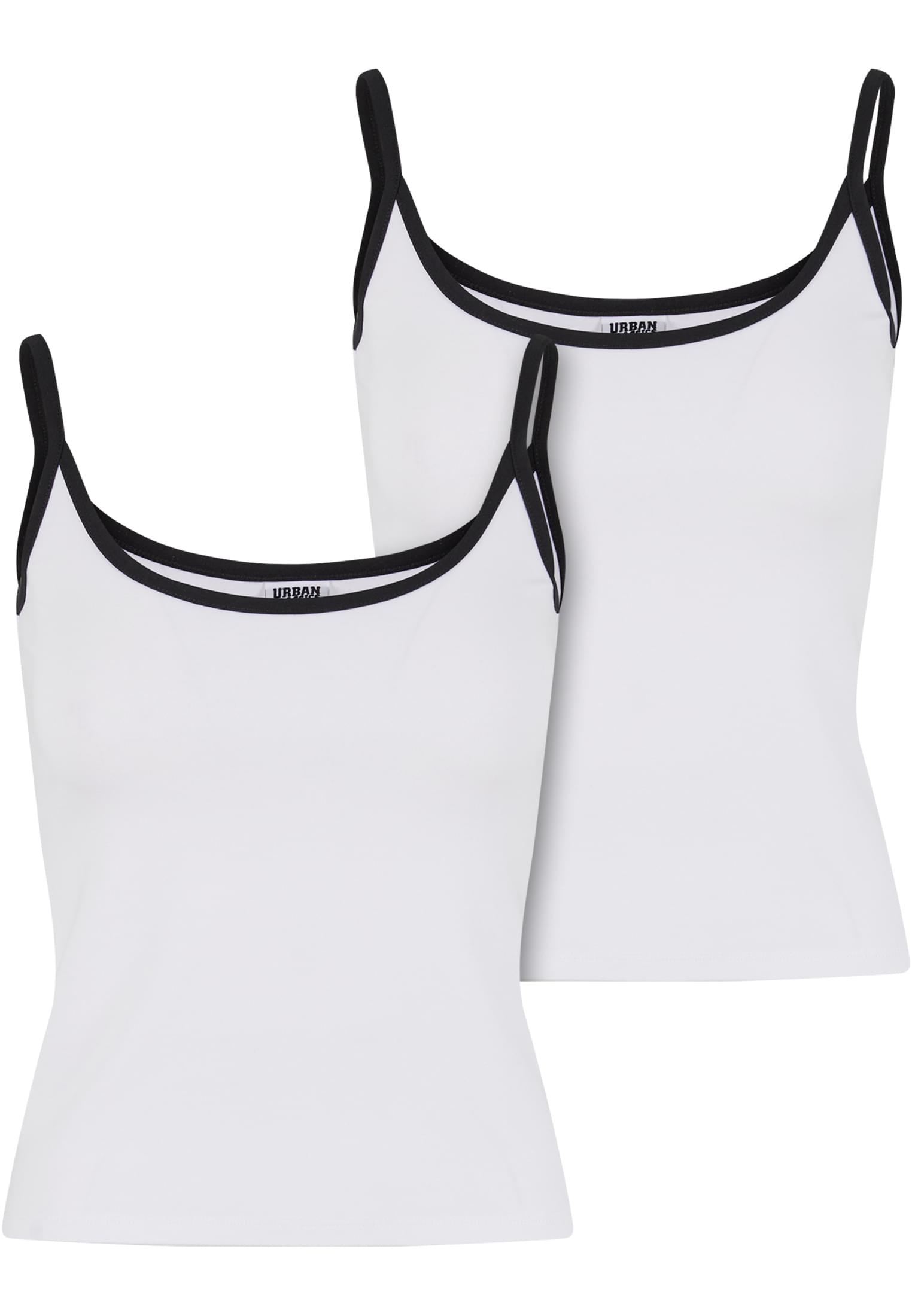 Γυναικείο Tanktop 2-Pack με Κανονική Εφαρμογή Tb7485A-20667 Urban Classics White Black+White Black γυναικεία Μπλούζες Simple Wear