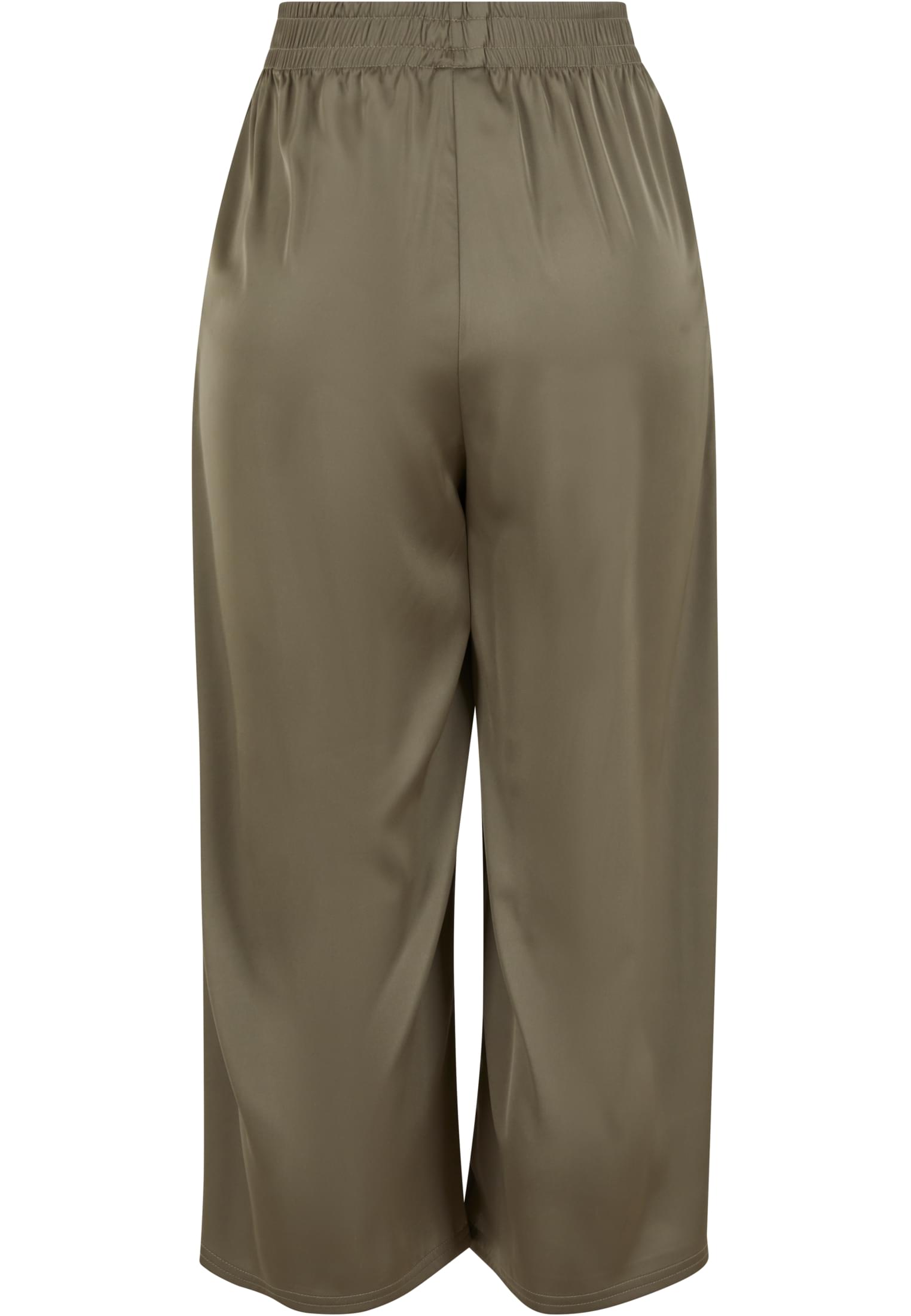 Γυναικεία Παντελόνια Culottes Ladies Satin Wide Leg με Ελαστική Μέση Tb7488-18328 Urban Classics Paleolive γυναικεία Simple Wear