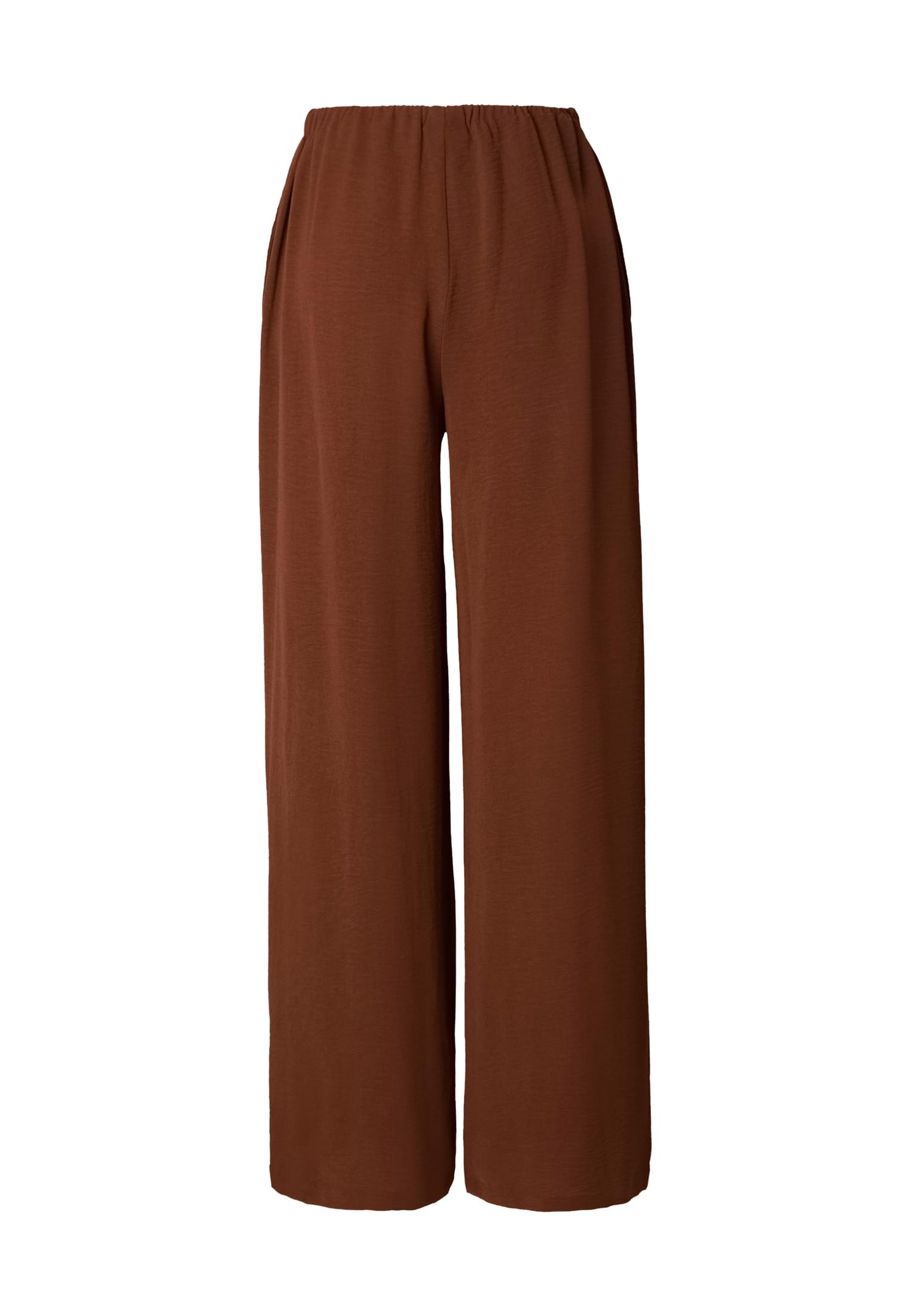 Γυναικείες Structured Wide-Leg Παντελόνες με Ψηλή Μέση Tb7500-21859 Urban Classics Cinnamonbrown γυναικεία Παντελόνια Simple Wear