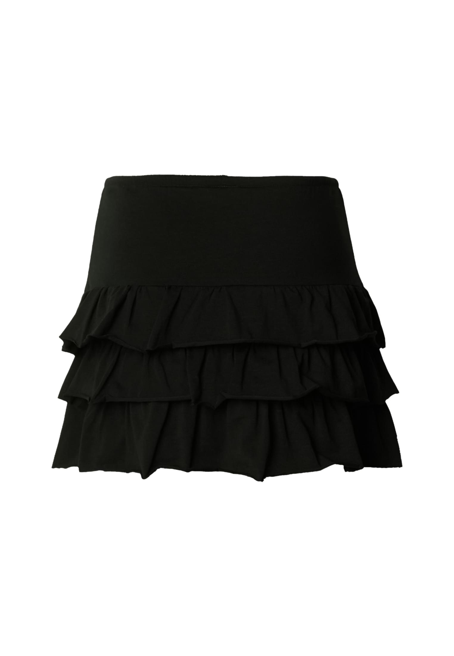 Γυναικεία Φούστα Jersey Volants με Ρίγες Tb7506-00007 Urban Classics Black γυναικεία Φούστες Simple Wear