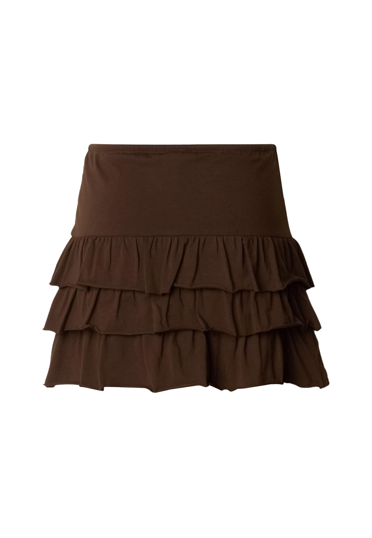 Γυναικεία Φούστα Jersey Volants με Ρίγες Tb7506-00075 Urban Classics Brown γυναικεία Φούστες Simple Wear