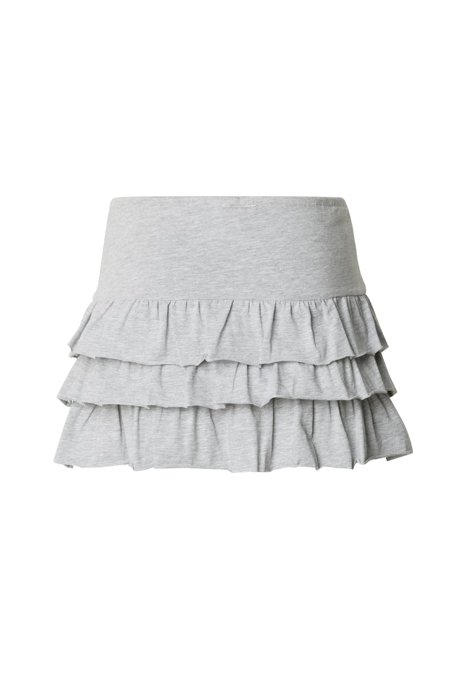 Γυναικεία Φούστα Jersey Volants με Ρίγες Tb7506-03061 Urban Classics Heathergrey γυναικεία Φούστες Simple Wear