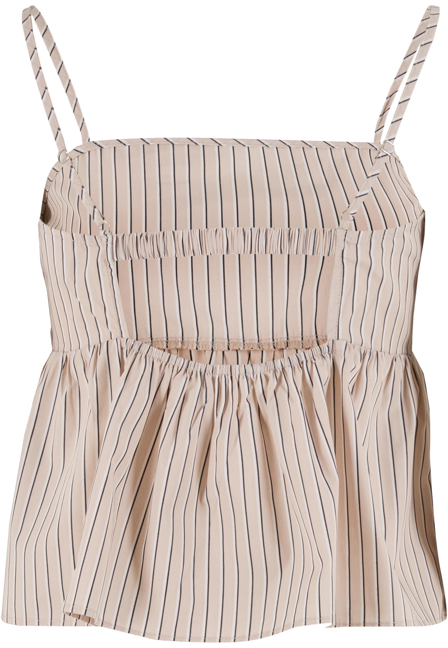 Γυναικεία Μπλούζα Cami με Ρίγες Και Peplum Σχέδιο Tb7531-20691 Urban Classics Cloud White γυναικεία Μπλούζες Simple Wear