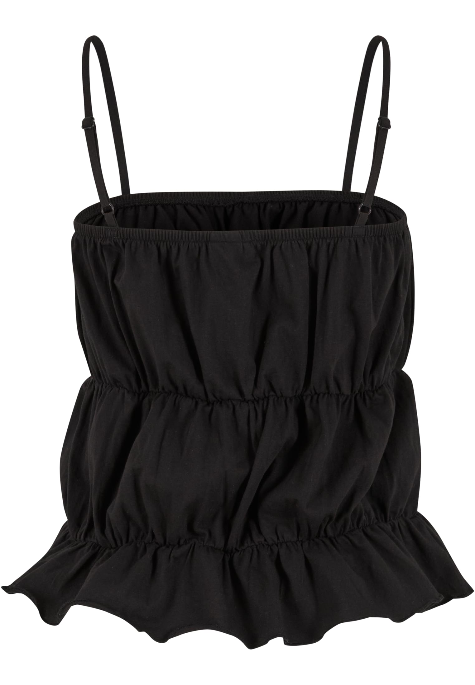 Αμάνικο Τοπ Ladies Tiered Cami Top με Ρυθμιζόμενες Τιράντες Tb7532-00007 Urban Classics Black γυναικεία Μπλούζες Simple Wear