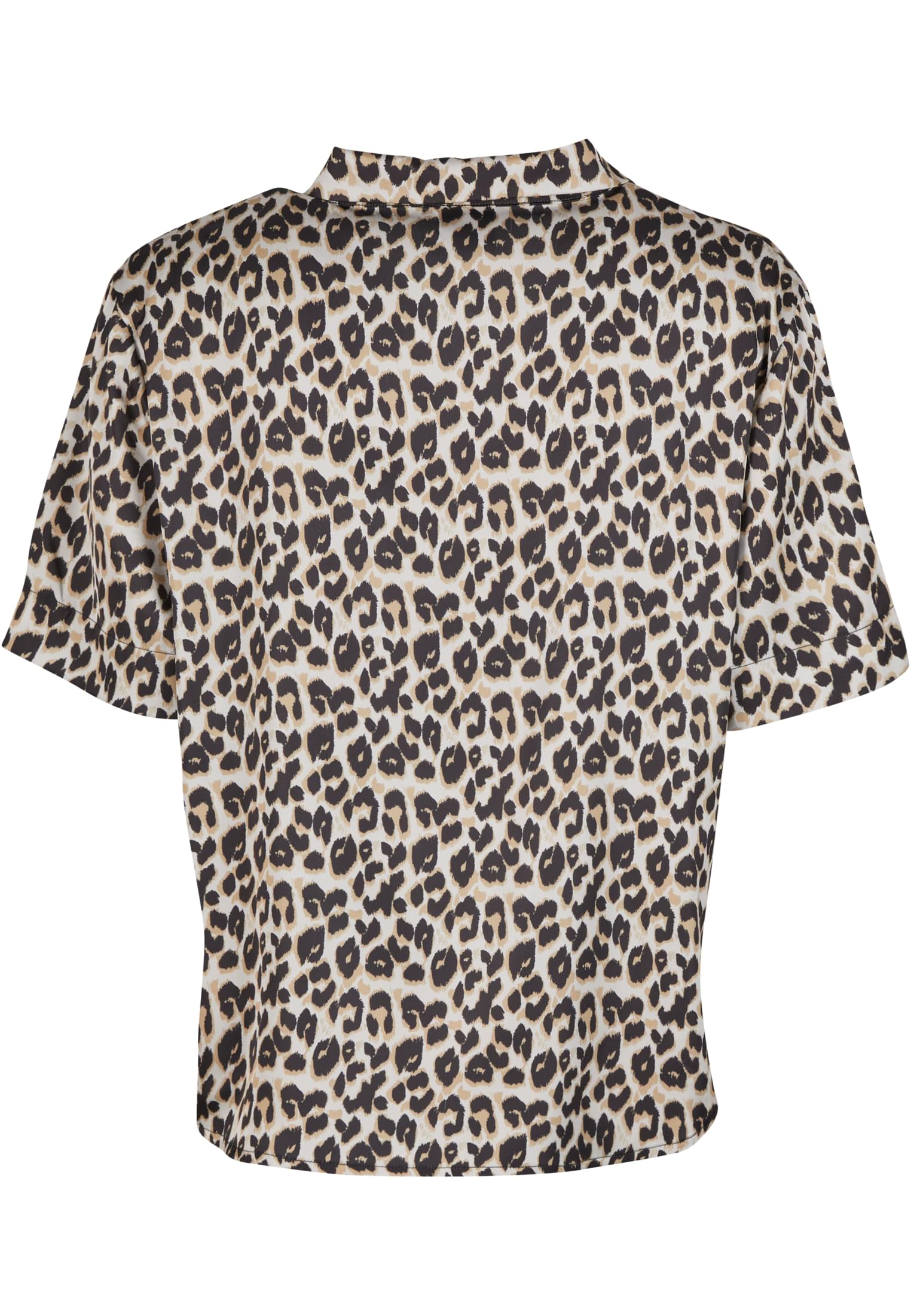 Κοντομάνικο Πουκάμισο Ladies Leo Resort Shirt με Λεοπάρ Σχέδιο Tb7537-01720 Urban Classics γυναικεία Πουκάμισα Simple Wear
