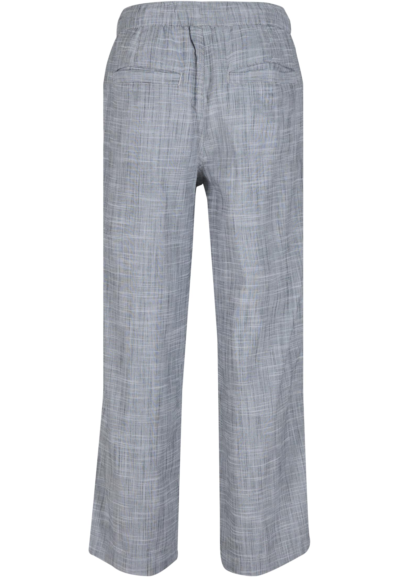 Loose Structured Pants με Ελαστική Μέση Και Τσέπες Πίσω Tb7561-00826 Urban Classics Black White ανδρικά Παντελόνια Simple Wear