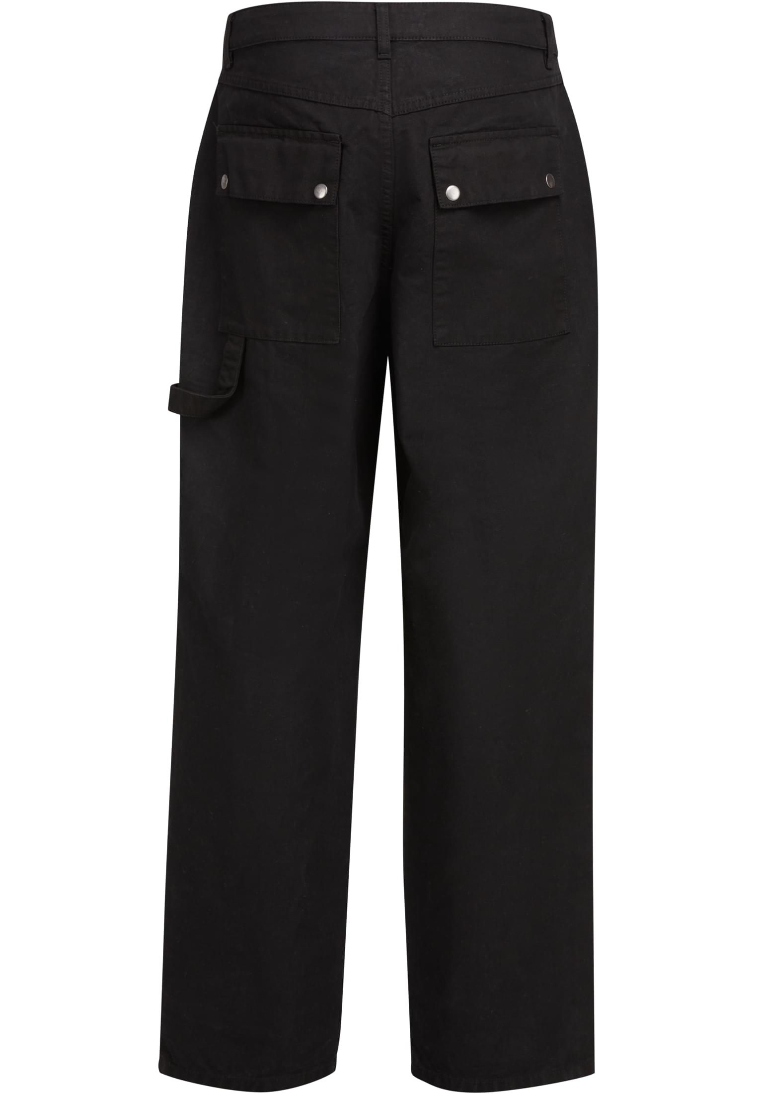 Mens Cotton Carpenter Pants Tb7625-00007 Urban Classics Black ανδρικά Παντελόνια Simple Wear