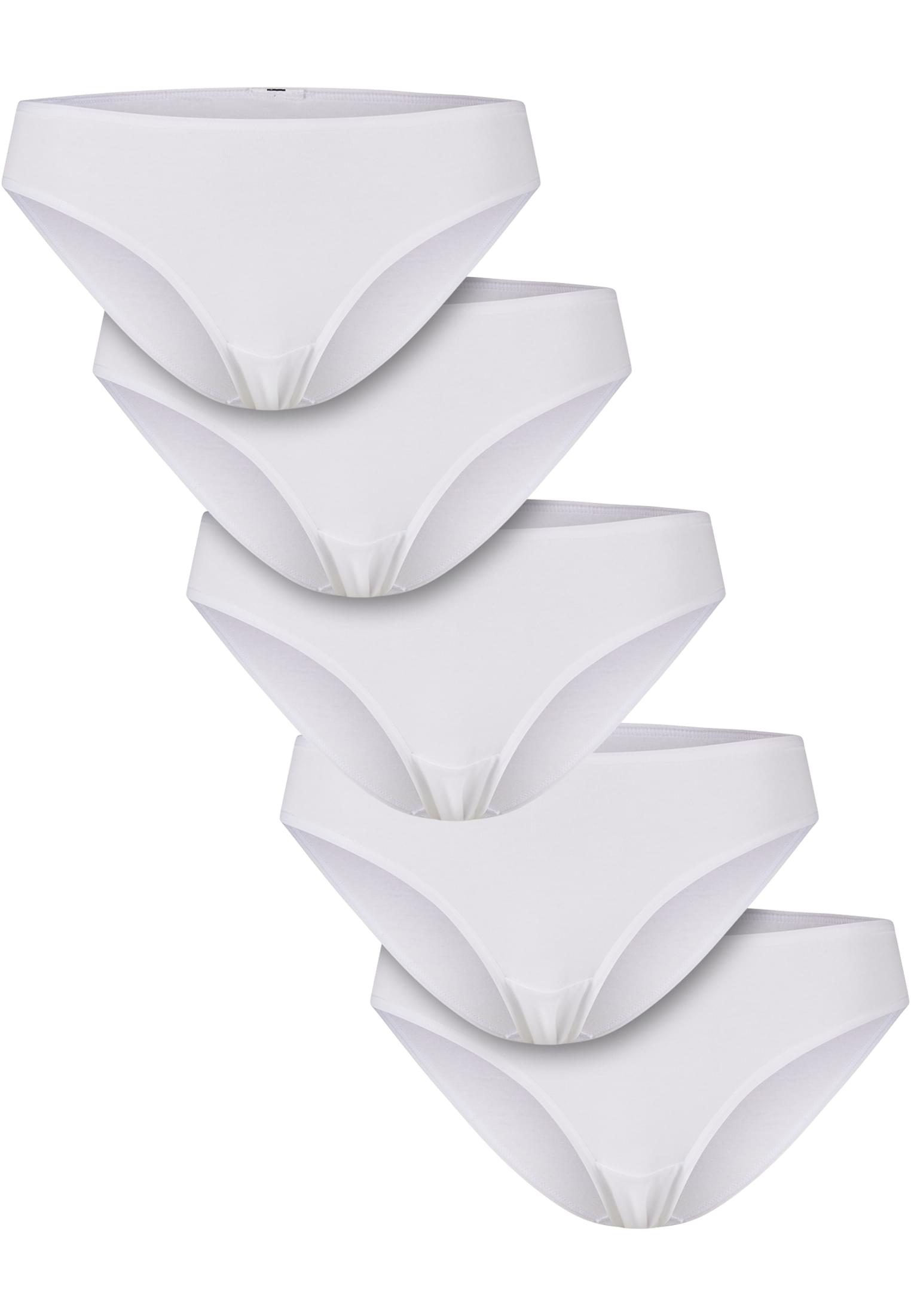 Slip Βαμβακερό 5-Pack με Ελαστάνη για Άνεση Tb7658C-03879 Urban Classics White+White+White+White+White γυναικεία Εσώρουχα Simple Wear
