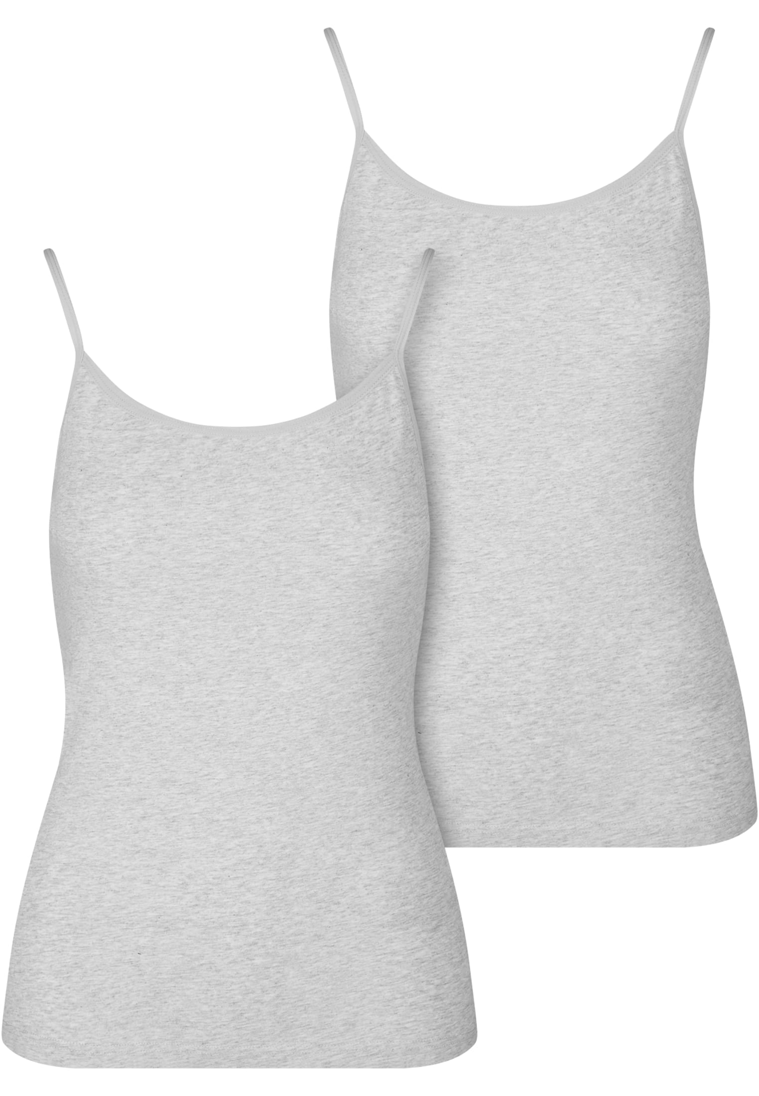 Γυναικείο Tank Top Cotton 2-Pack με Ελαστικότητα Tb7673A-20540 Urban Classics Heathergrey+Heathergrey γυναικεία Μπλούζες Simple Wear