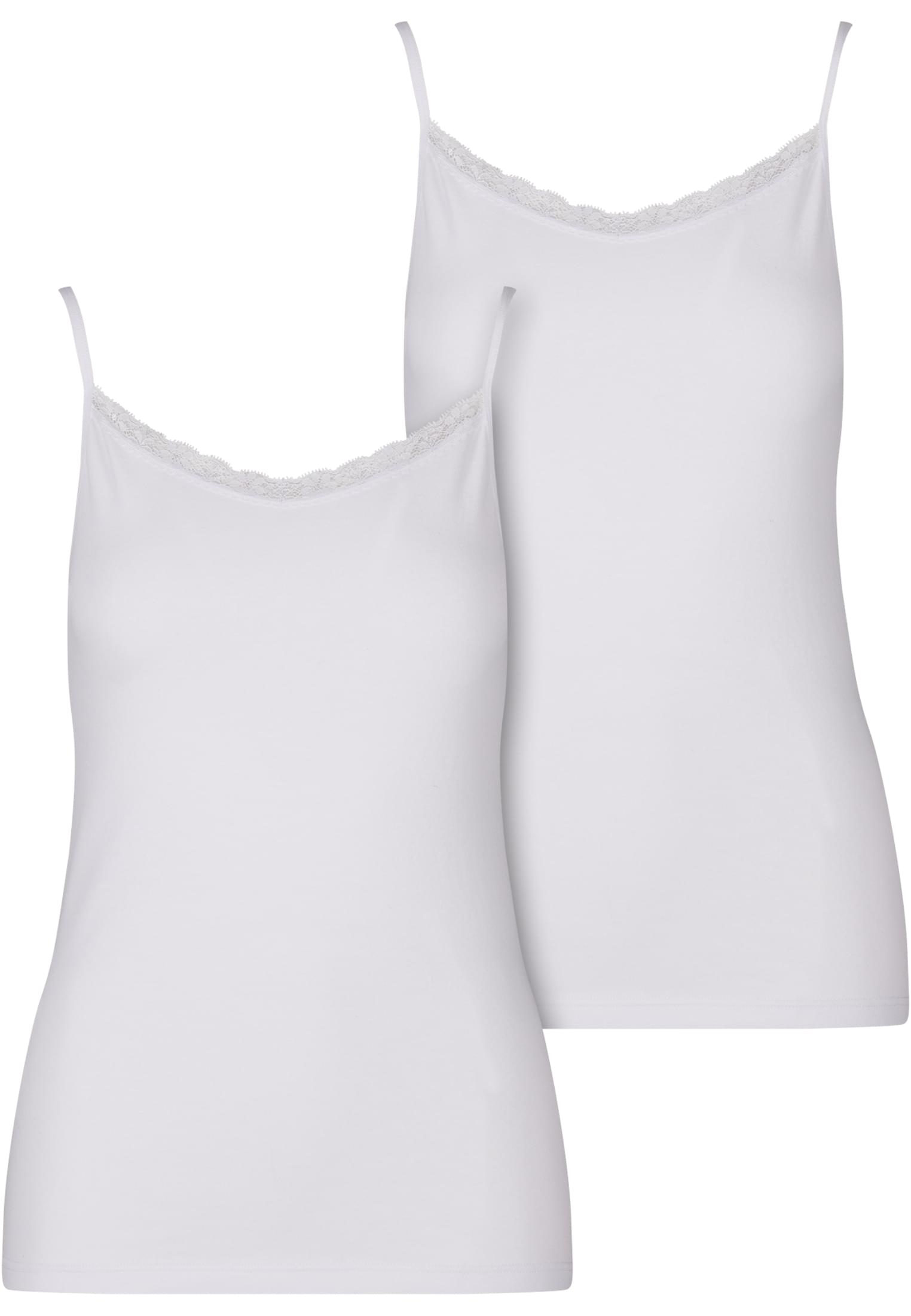 Γυναικείο Tank Top 2-Pack με Λεπτομέρεια Δαντέλας Tb7674A-03168 Urban Classics White+White γυναικεία Μπλούζες Simple Wear