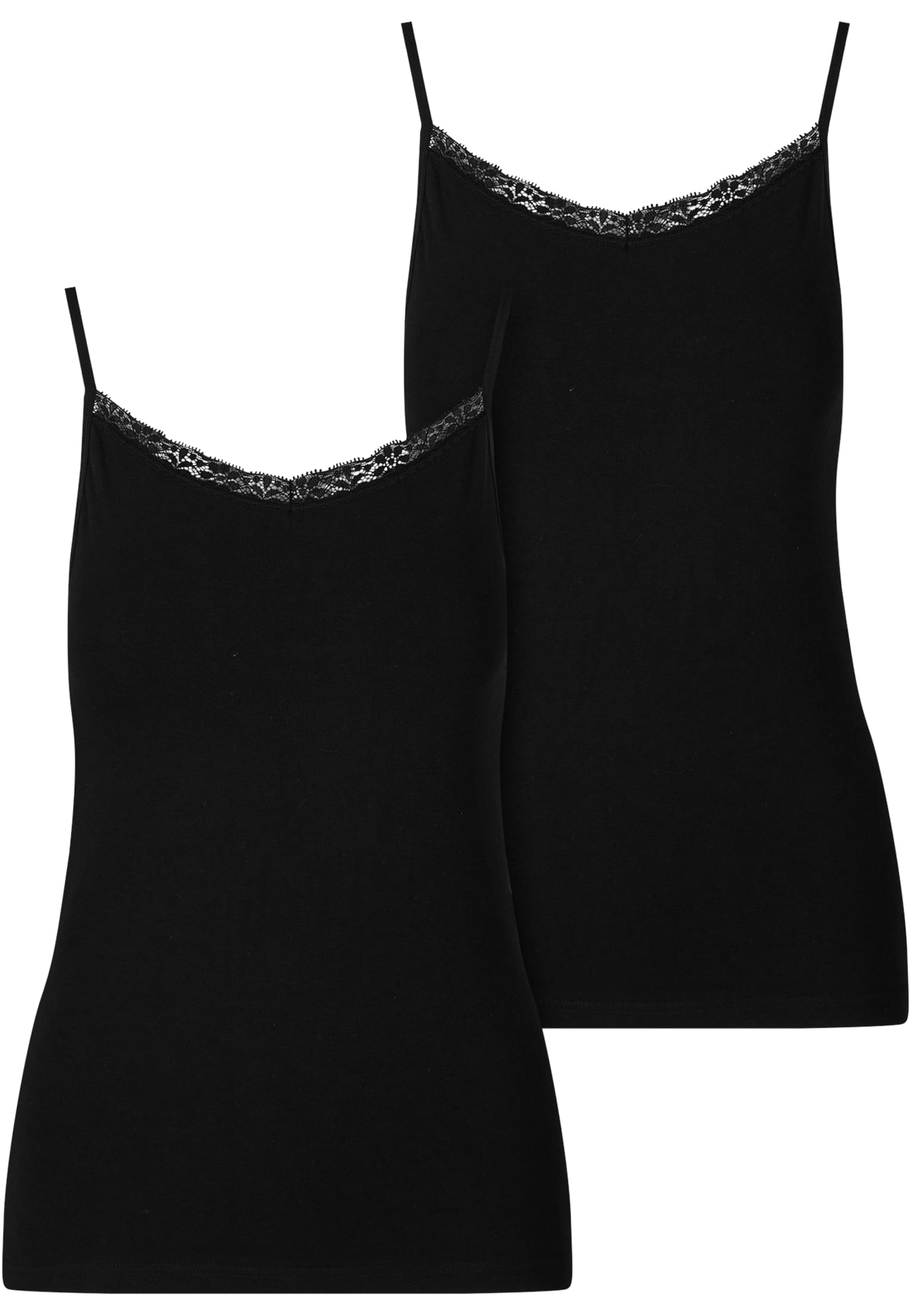 Γυναικείο Tank Top 2-Pack με Λεπτομέρεια Δαντέλας Tb7674A-03169 Urban Classics Black+Black γυναικεία Μπλούζες Simple Wear