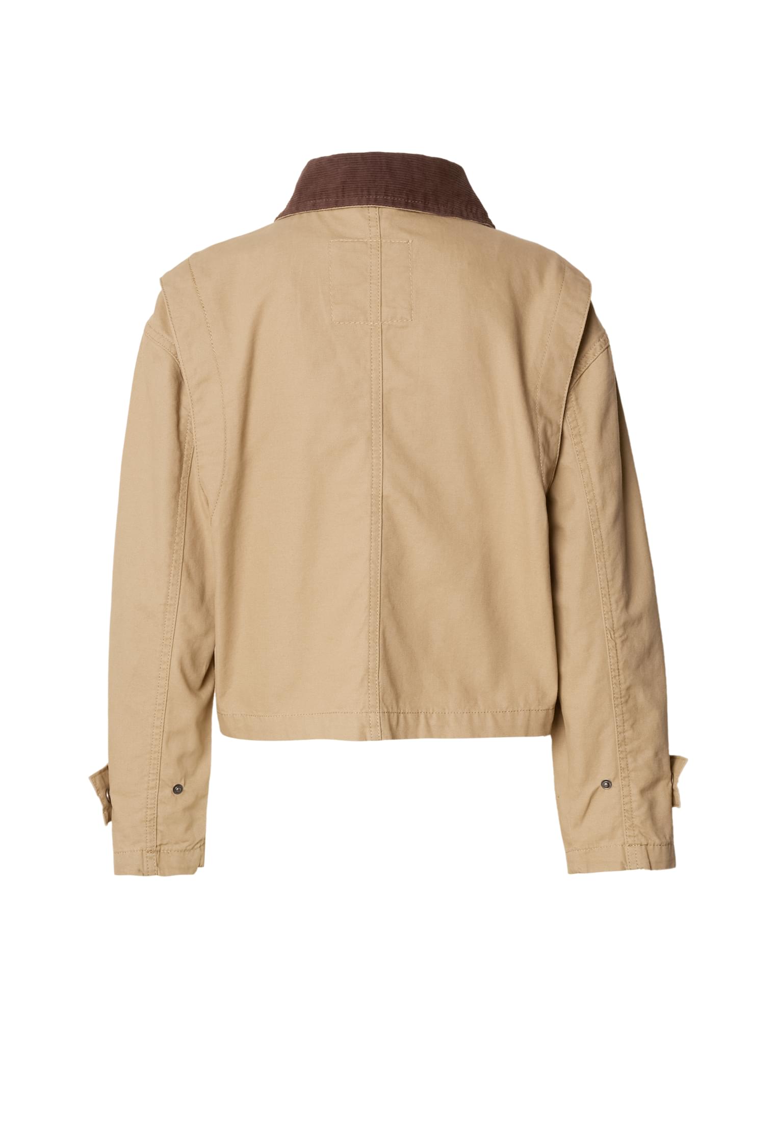Γυναικείο Μπουφάν Ladies Workwear Cropped Cotton με Ρυθμιζόμενους Ιμάντες Tb7726-03738 Urban Classics Unionbeige γυναικεία Simple Wear
