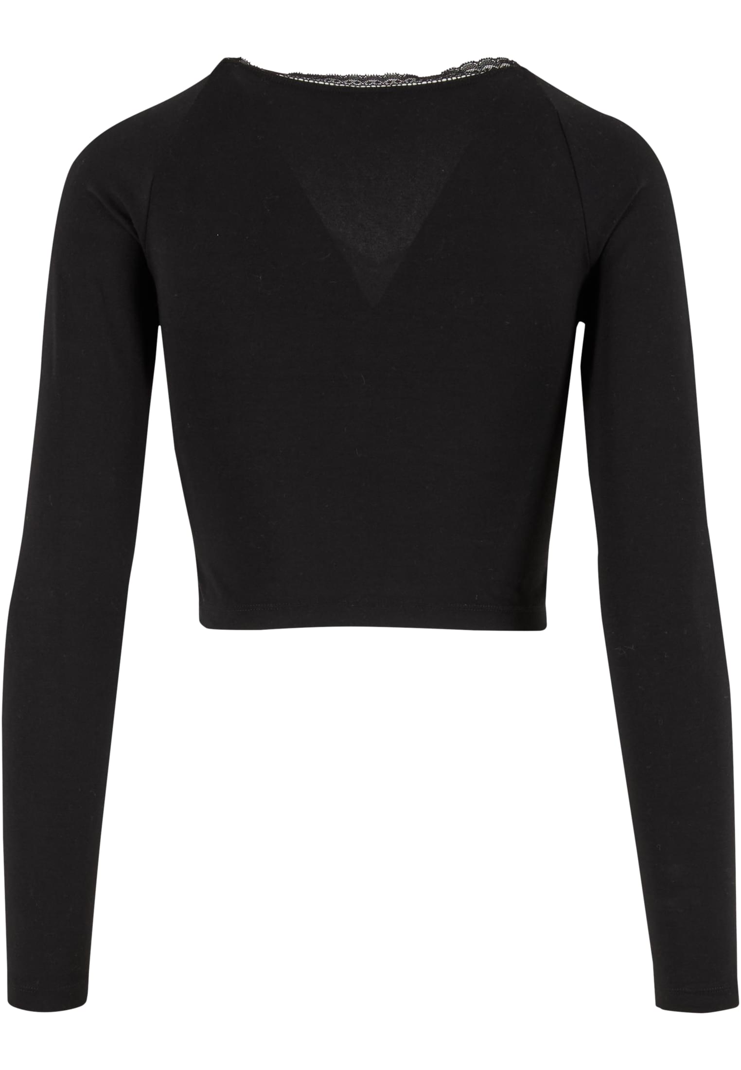 Γυναικεία Μπλούζα Short Lognsleeve Lace Shirt με Δαντελένια Λεπτομέρεια Tb7729-00007 Urban Classics Black γυναικεία Μπλούζες Simple Wear