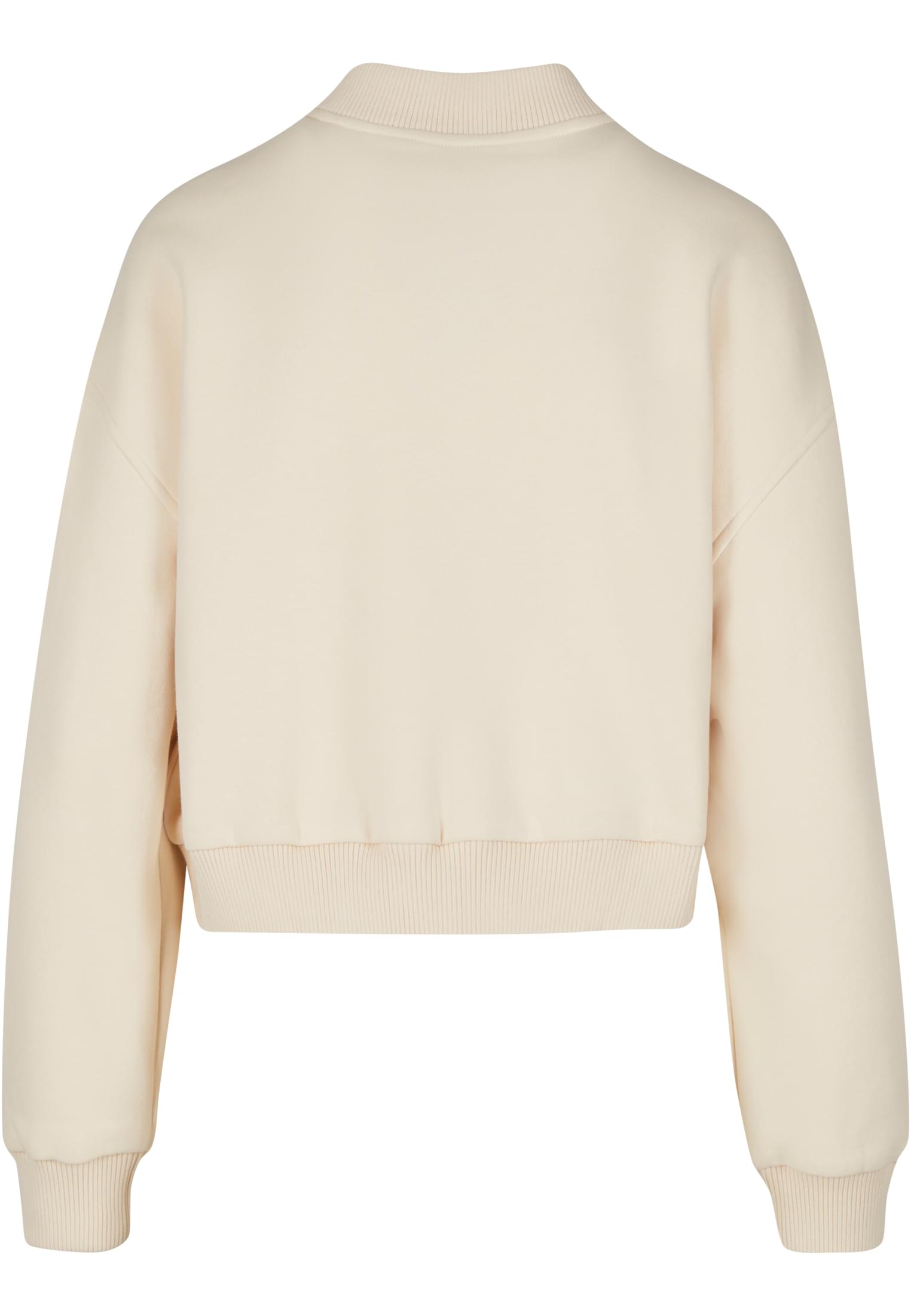 Ladies Short Sweat Zip Jacket Tb7781-02903 Urban Classics Whitesand γυναικεία Φούτερ Simple Wear
