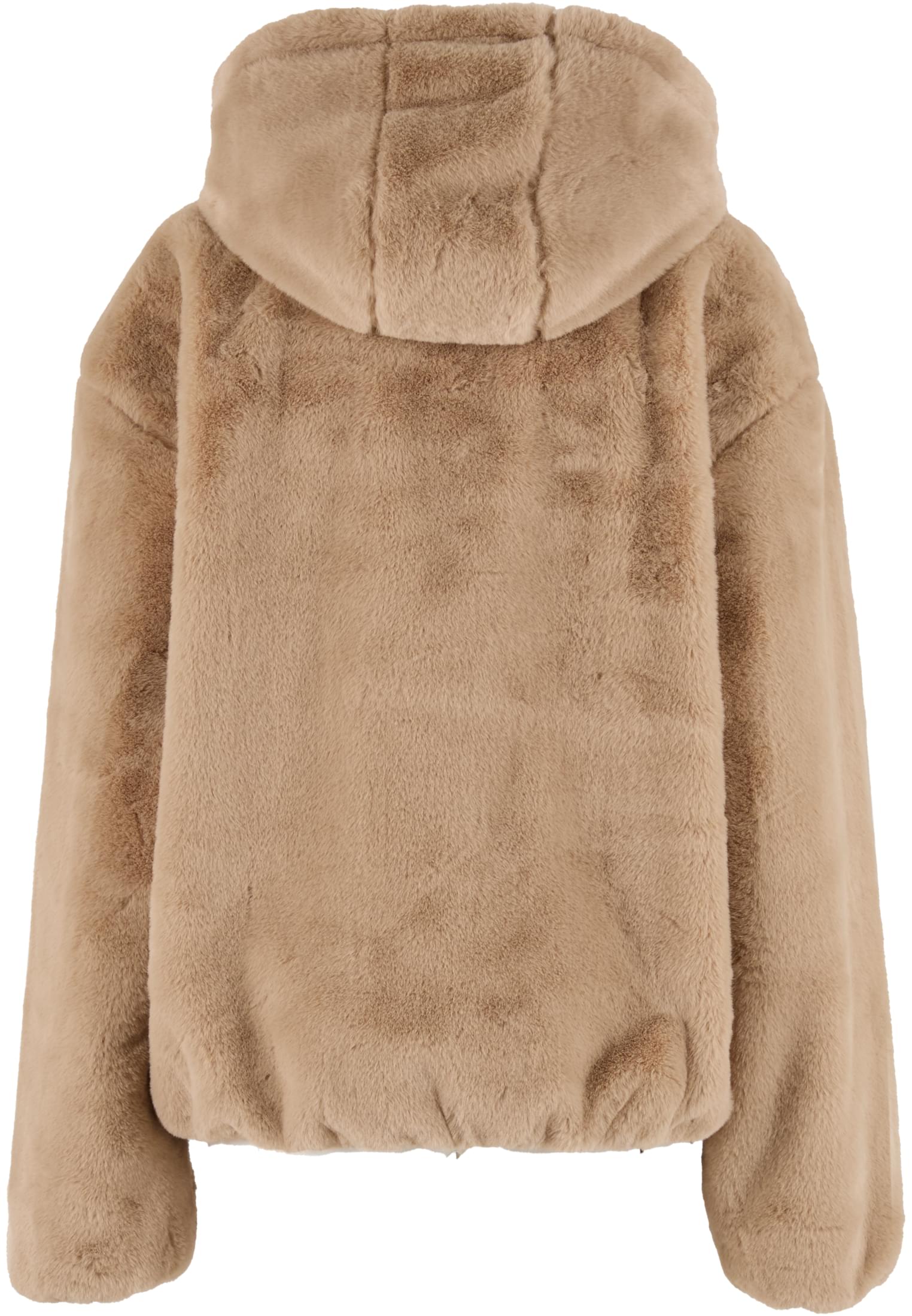 Φούτερ με Κουκούλα Full Zip Faux Fur Hoodie Cropped Γραμμή Tb7932-04732 Urban Classics Wetsand ανδρικά Μπουφάν Simple Wear