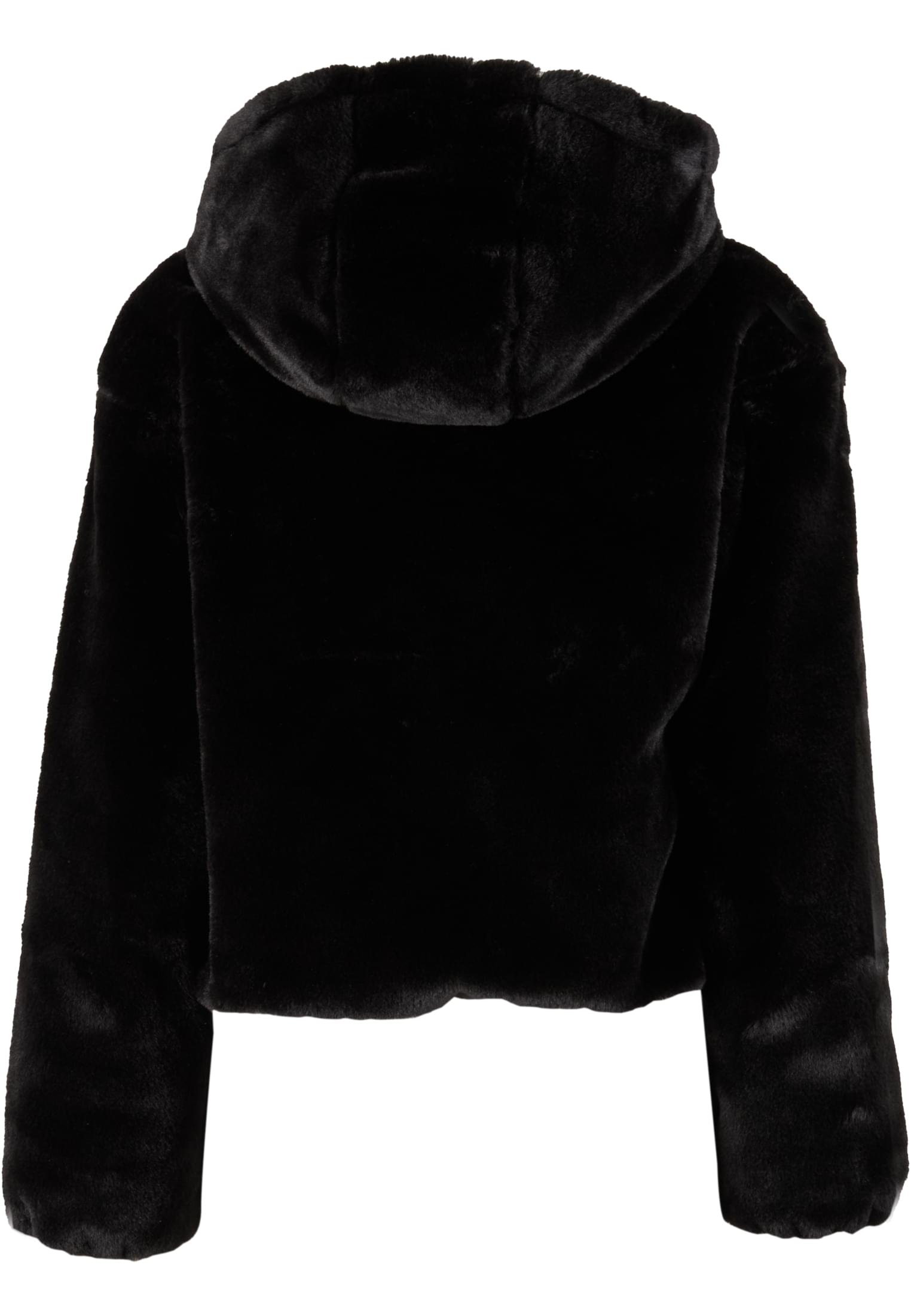 Γυναικείο Hoodie Ladies Full Zip Faux Fur με Κουκούλα Tb7934-00007 Urban Classics Black γυναικεία Φούτερ Simple Wear