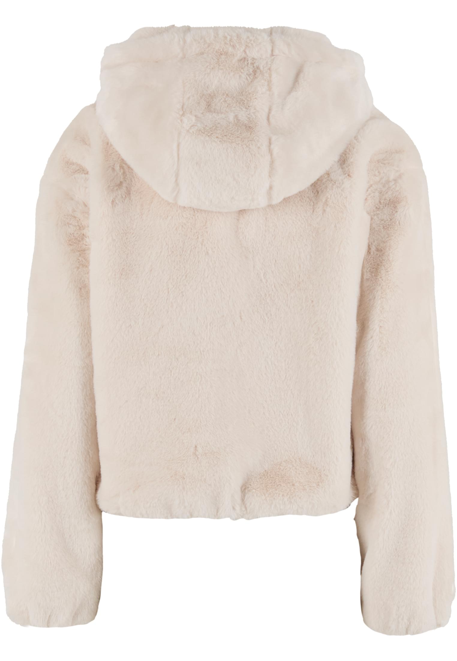 Γυναικείο Hoodie Ladies Full Zip Faux Fur με Κουκούλα Tb7934-02903 Urban Classics Whitesand γυναικεία Φούτερ Simple Wear