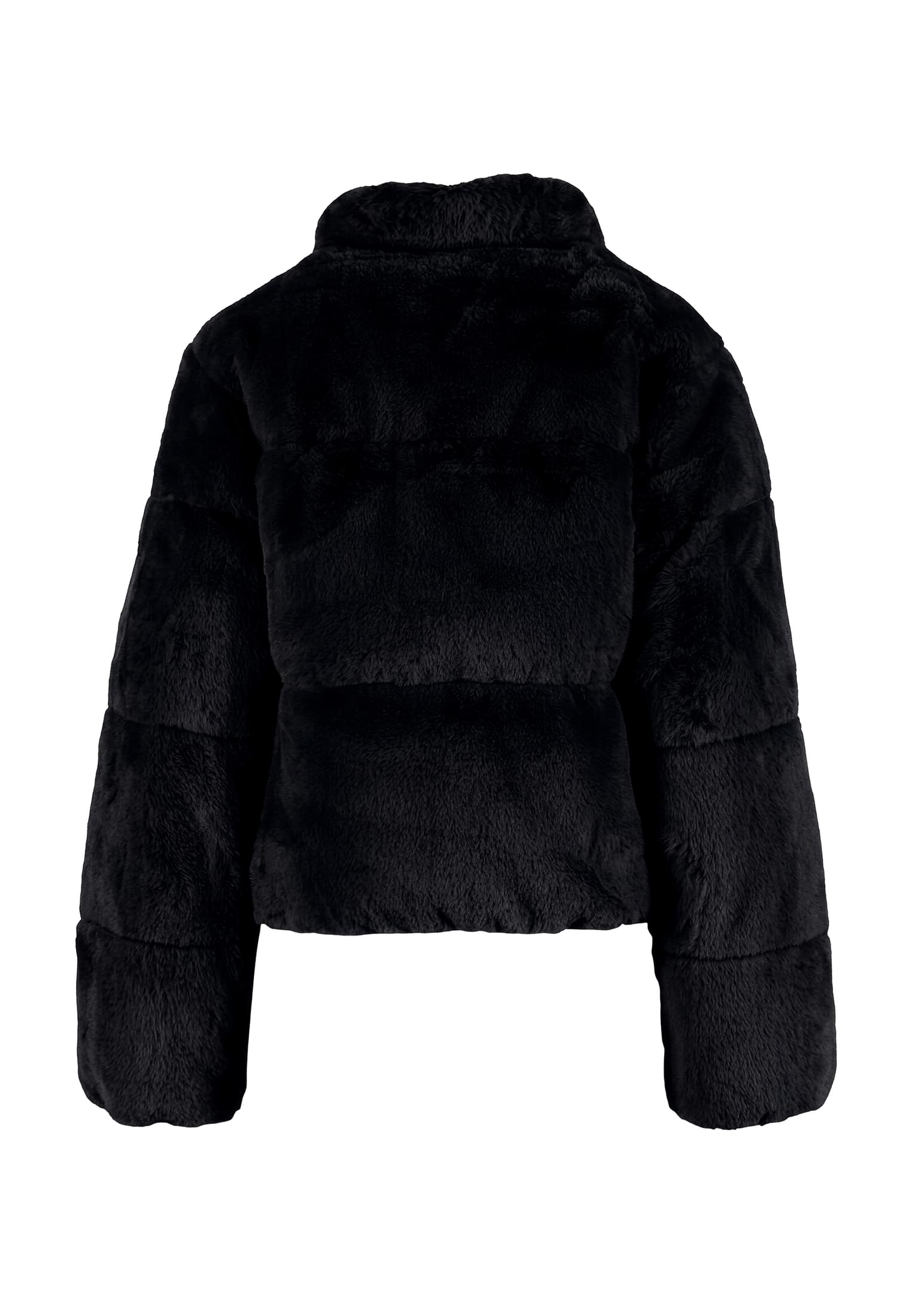 Κοντό Μπουφάν από Ψεύτικη Γούνα Ladies Short Faux Fur Puffer Jacket με Oversized Εφαρμογή Tb7935-00007 Urban Classics Black γυναικεία Simple Wear