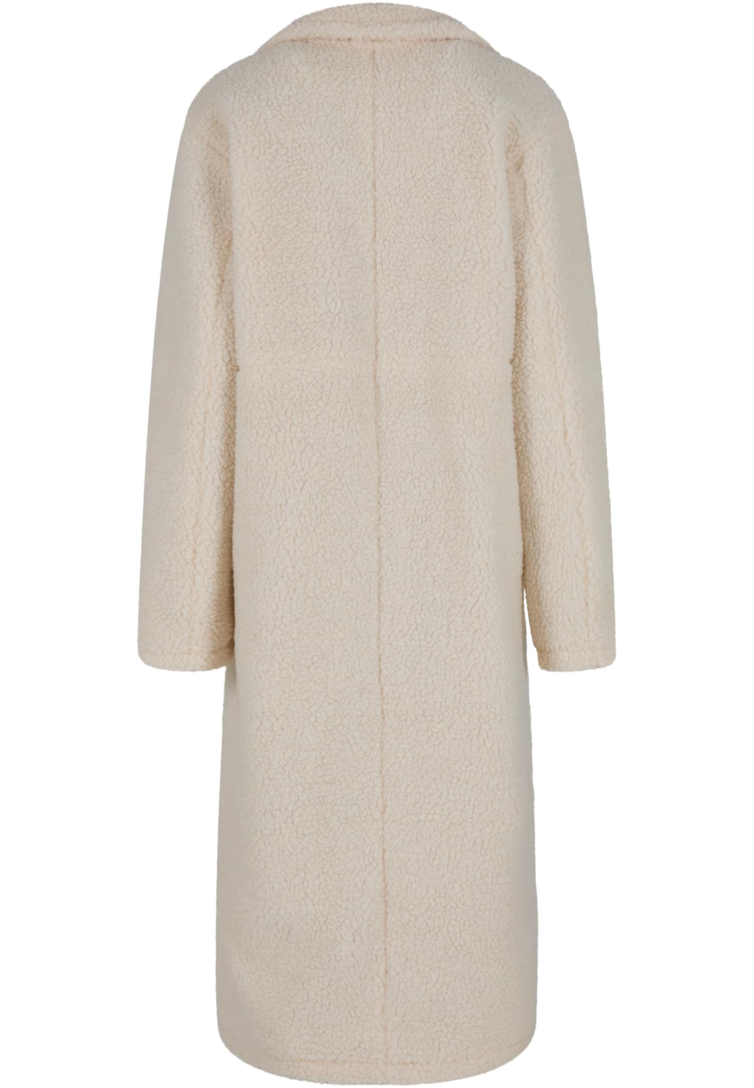 Γυναικείο Μακρύ Παλτό Teddy Long Coat από Sherpa Ύφασμα Tb7936-02903 Urban Classics Whitesand γυναικεία Μπουφάν Simple Wear