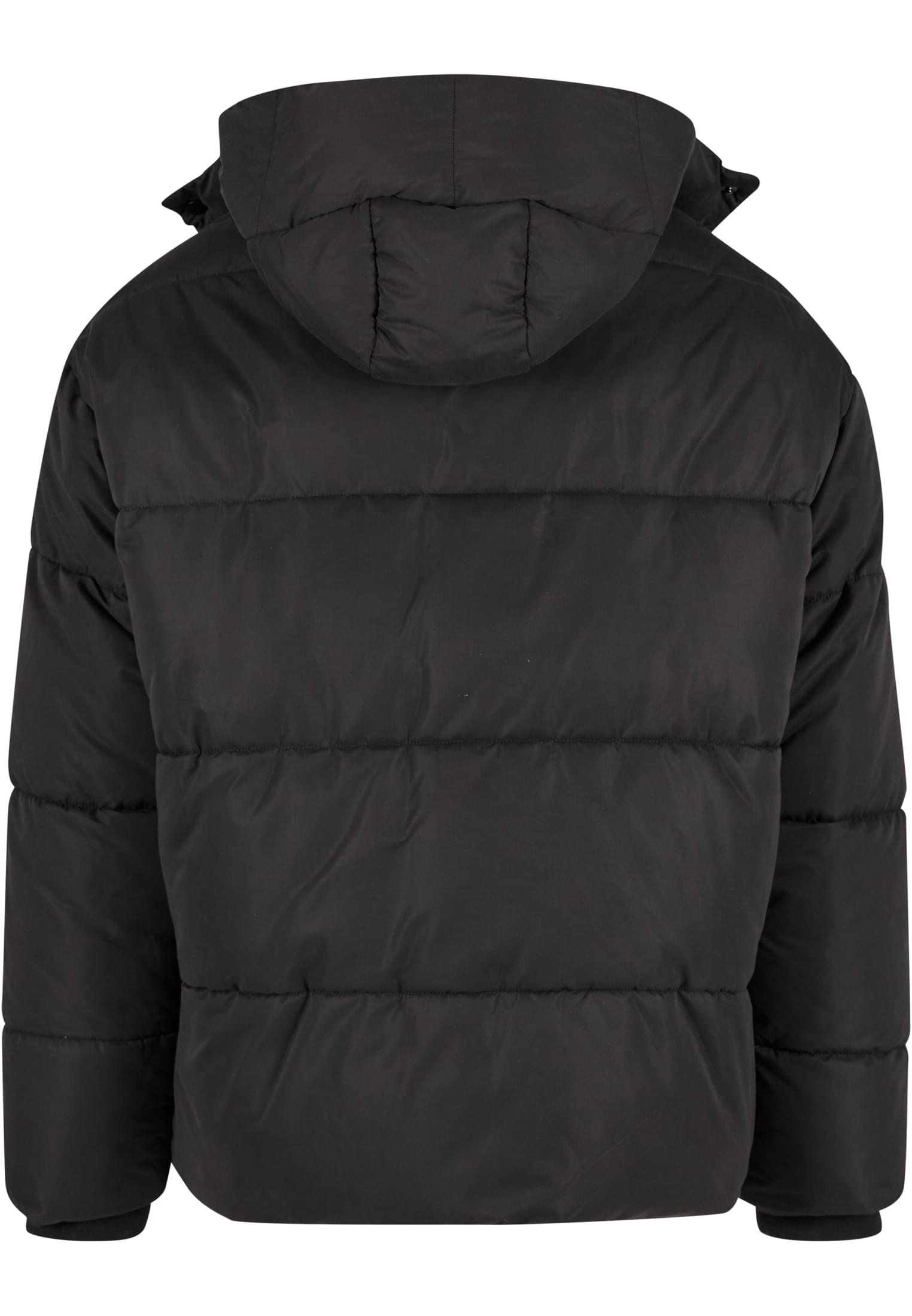 Puffer Jacket With Flap Hood με Επενδεδυμένη Κουκούλα Tb8027-00007 Urban Classics Black ανδρικά Μπουφάν Simple Wear